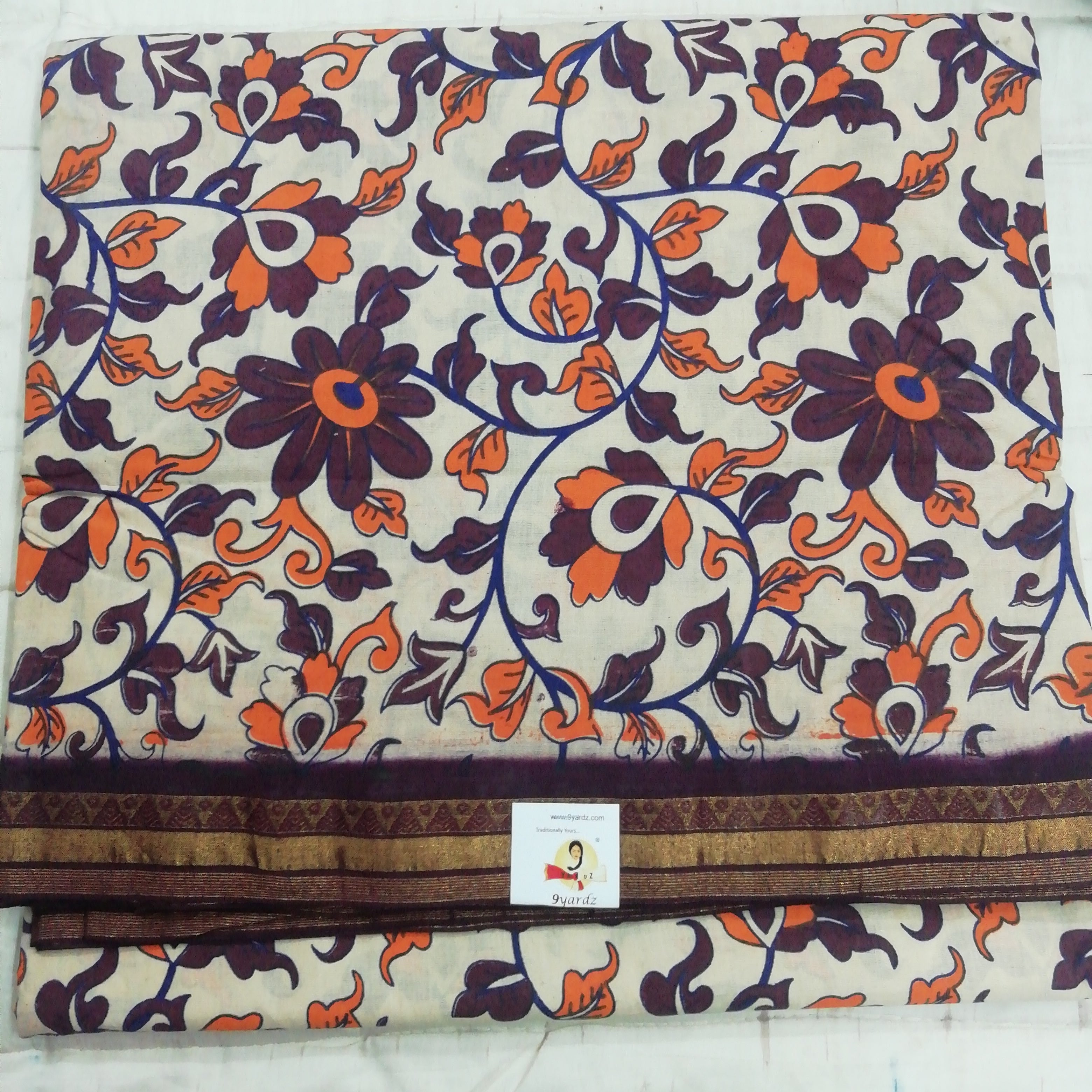 Colour Kalamkari Design- 10.5 yards