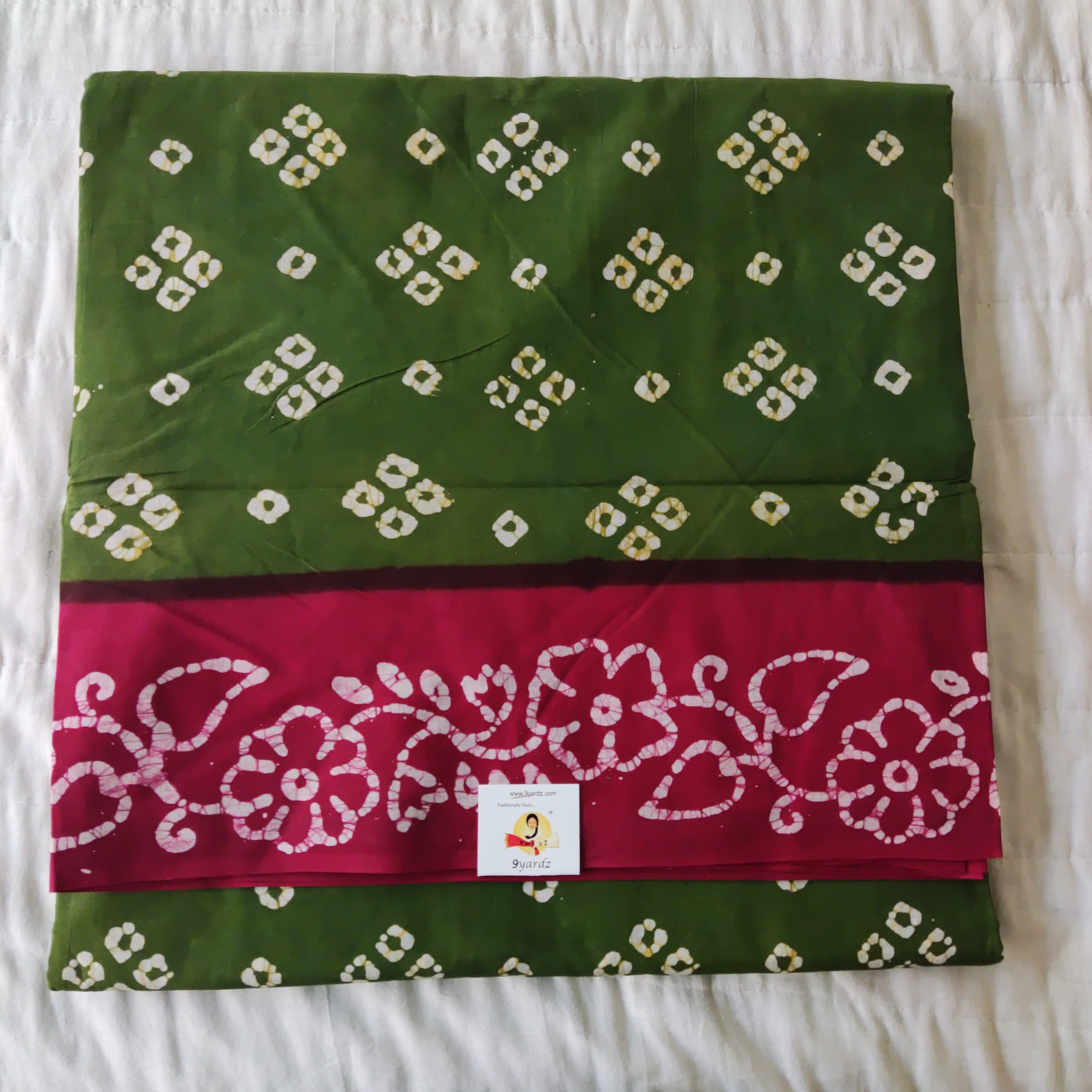Sungudi cotton Bathik 10.5 yards madisar