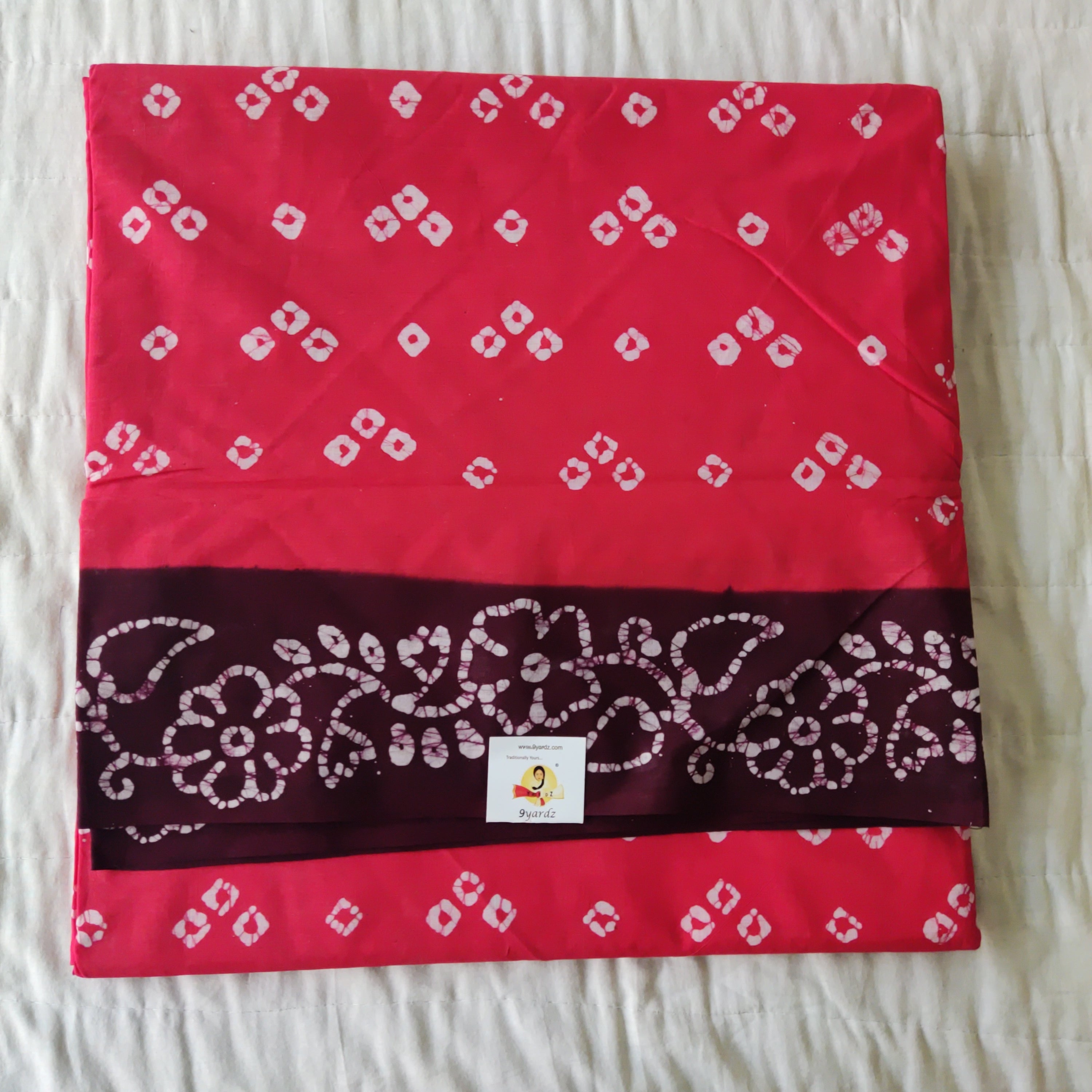 Sungudi cotton Bathik 10.5 yards madisar