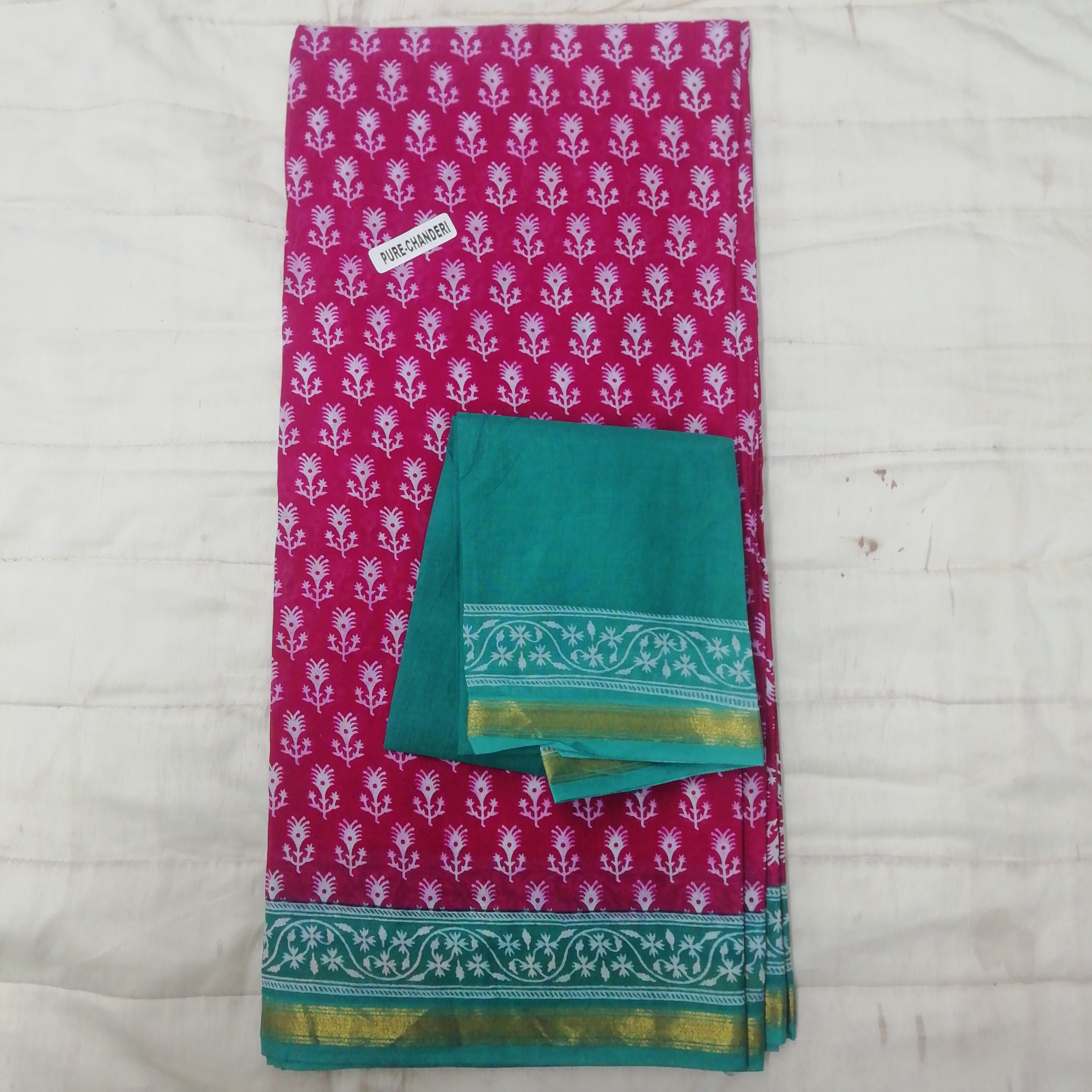 Chanderi cotton 6 yards