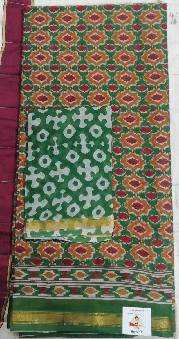 Chanderi cotton 6 yards
