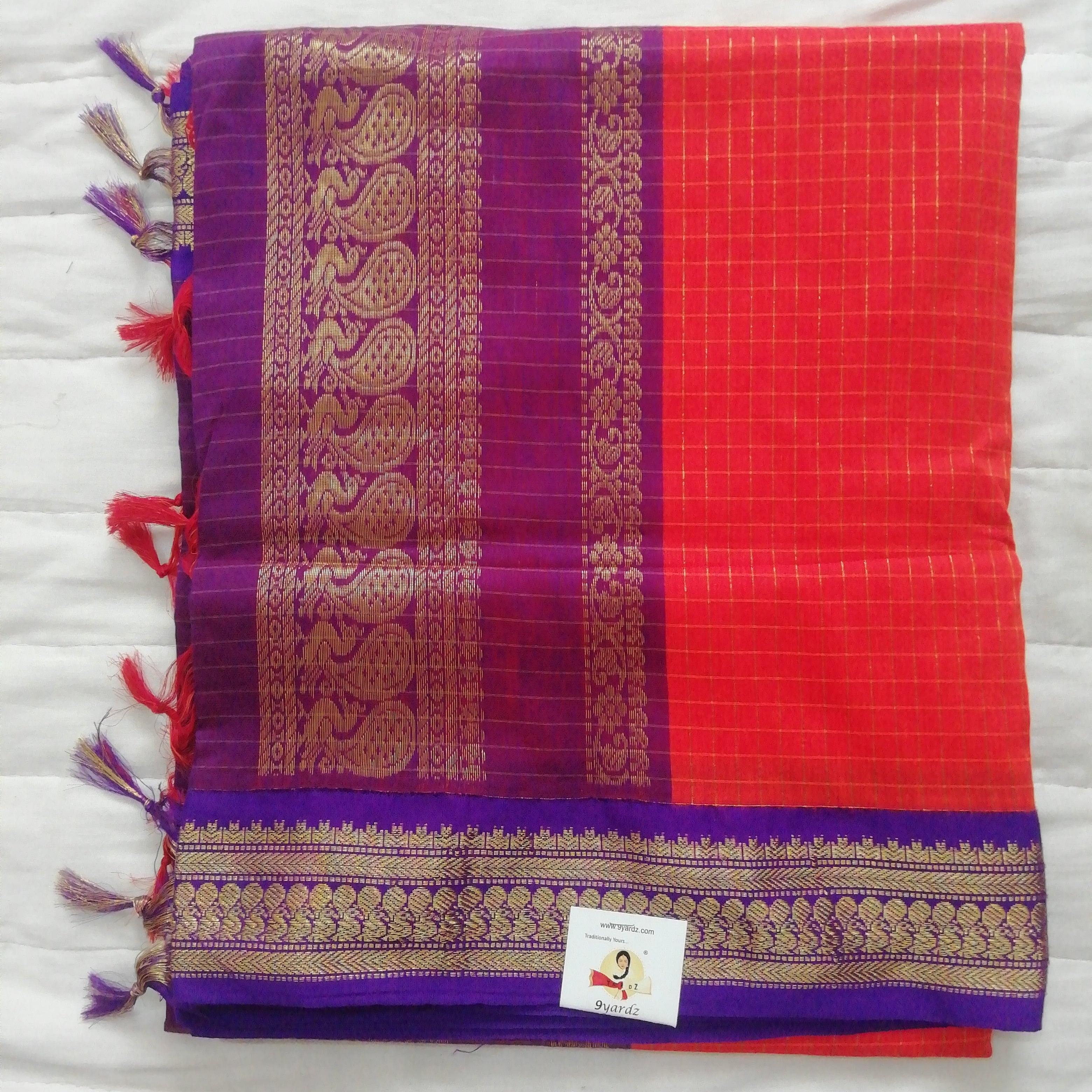 Kalyani cotton Checked 6yardz