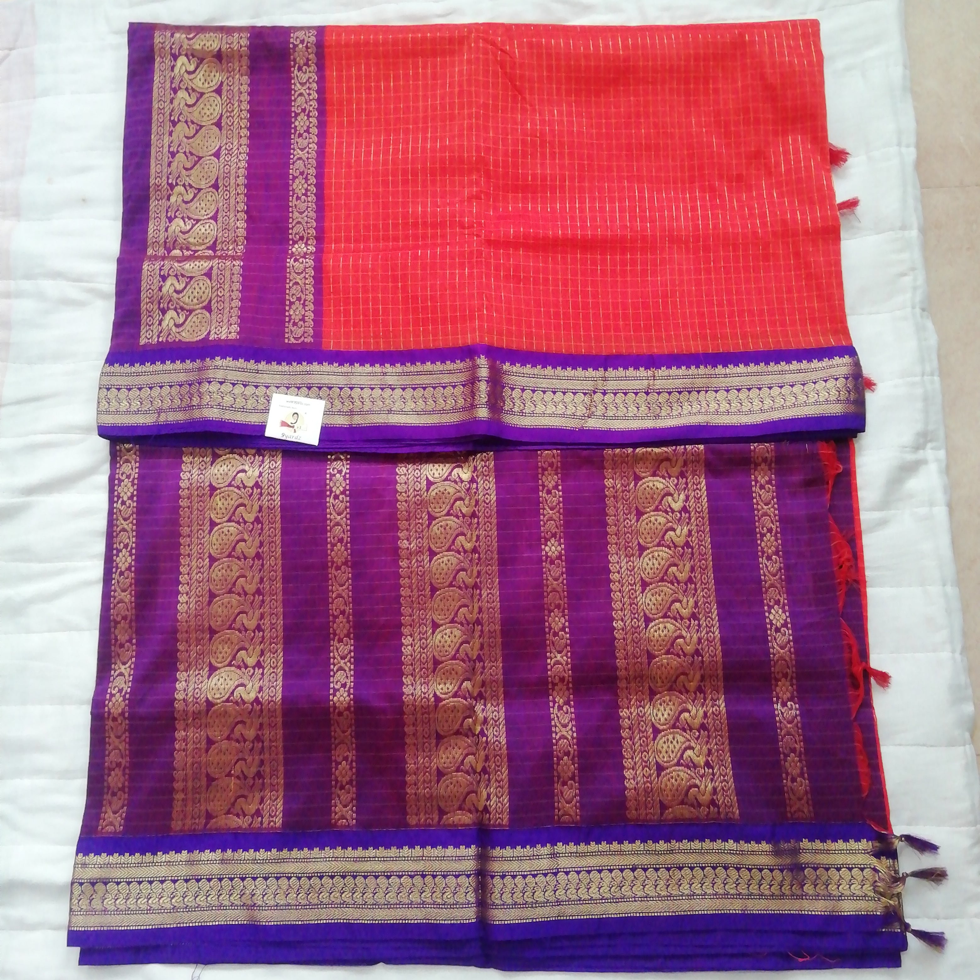 Kalyani cotton Checked 6yardz