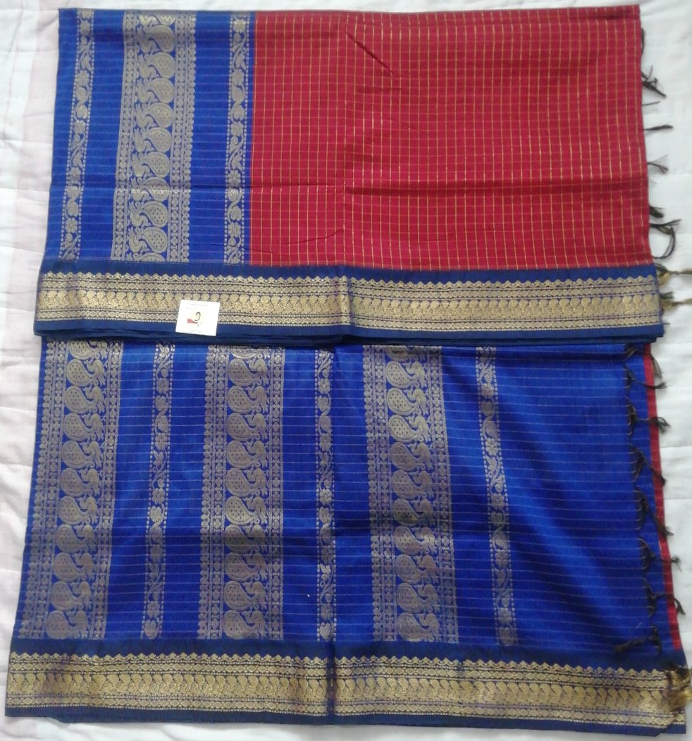 Kalyani cotton Checked 6yardz