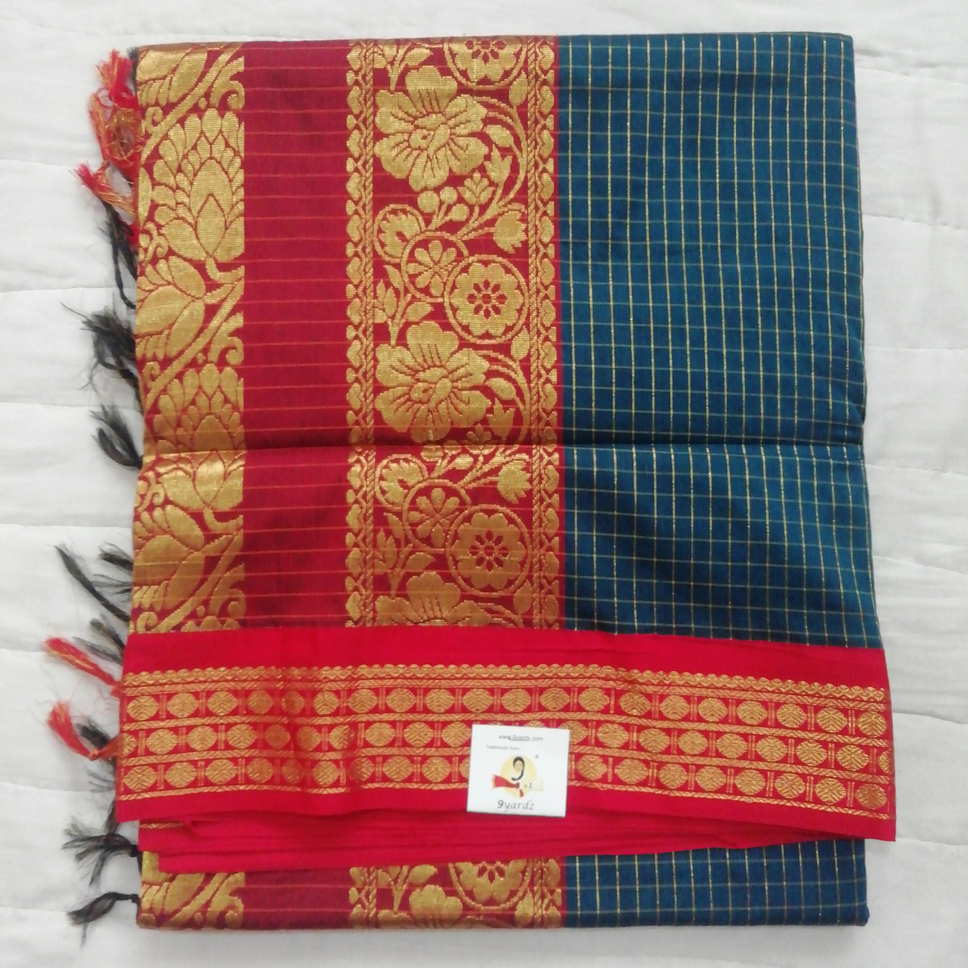 Kalyani cotton Checked 6yardz