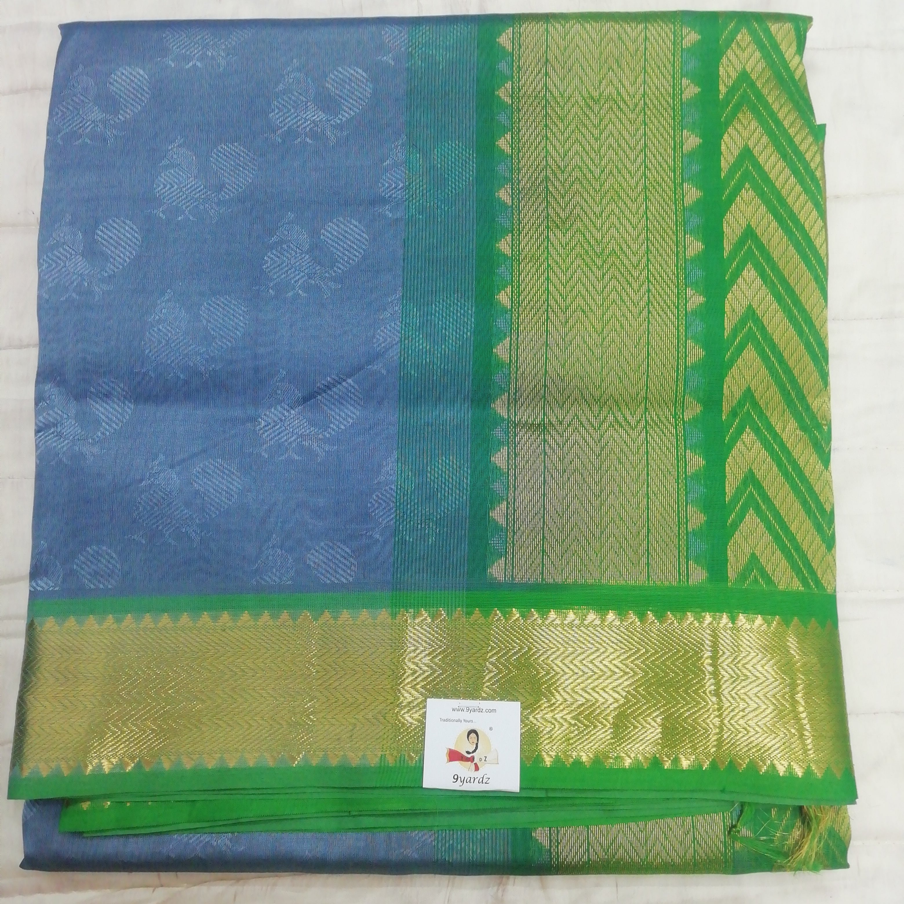 Pure silk cotton- embossed, 10 yards madisar