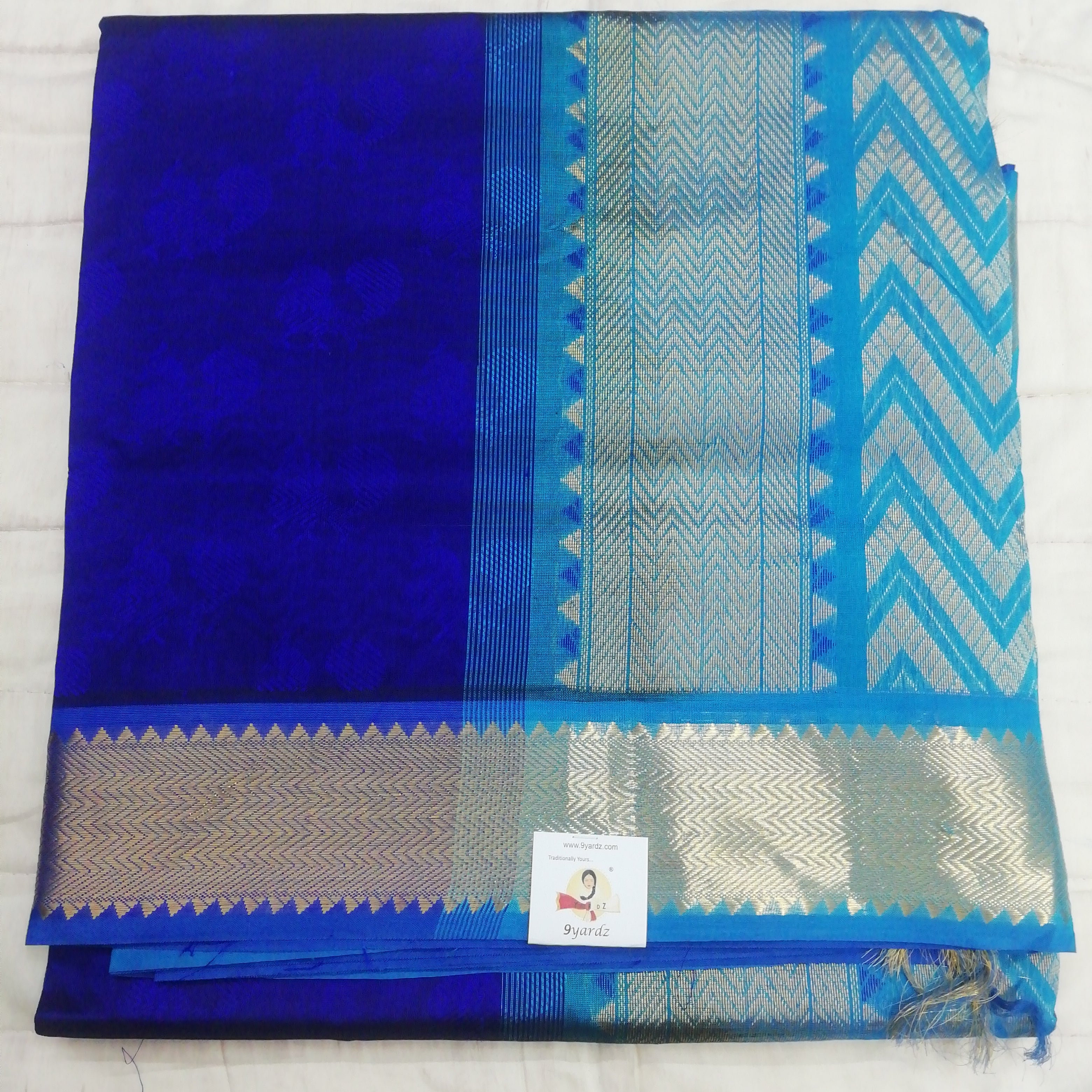 Pure silk cotton- embossed, 10 yards madisar