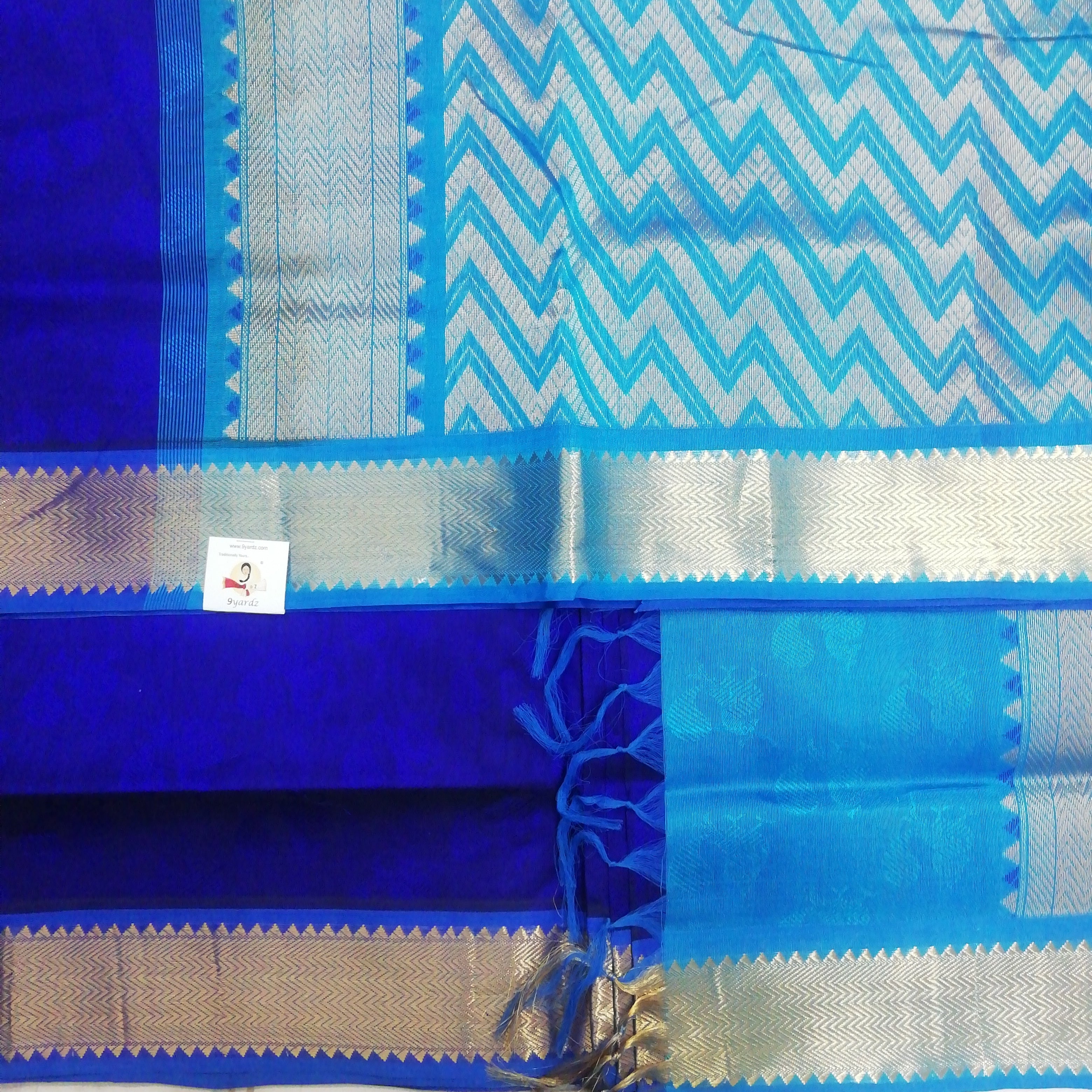 Pure silk cotton- embossed, 10 yards madisar