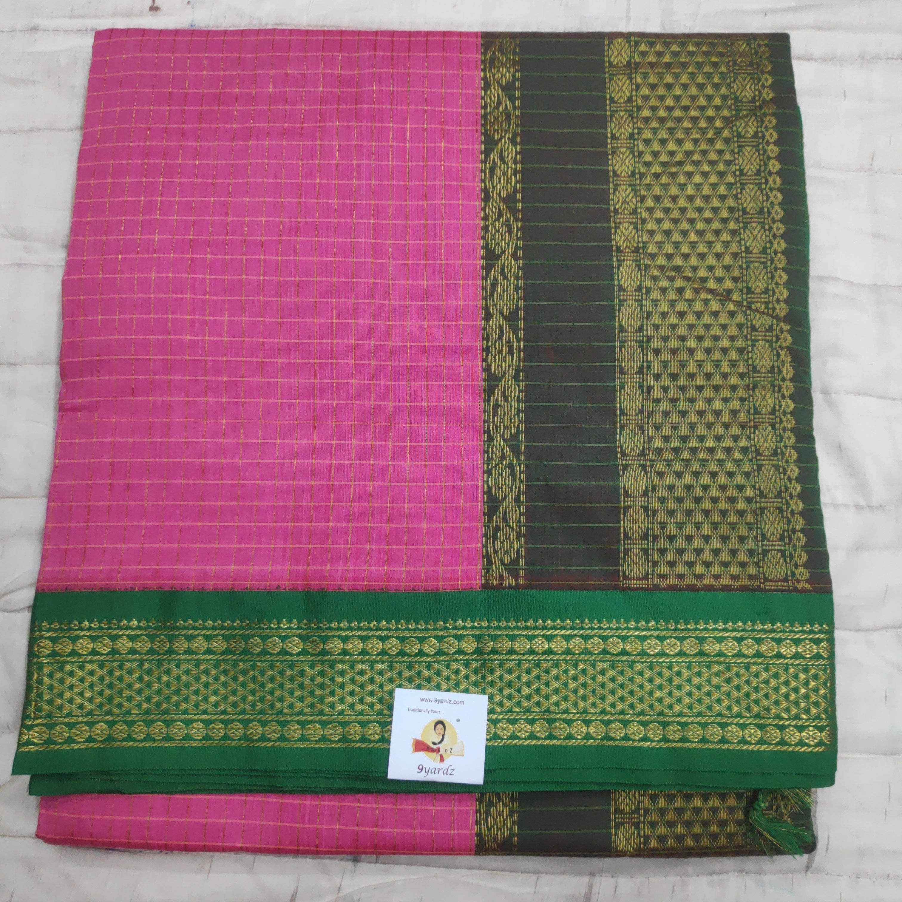 Kalyani Cotton checked  9.5 yards