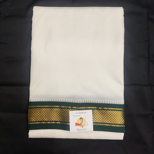 Pure silk Dhoti 8muzham with 4 muzhum angavastram