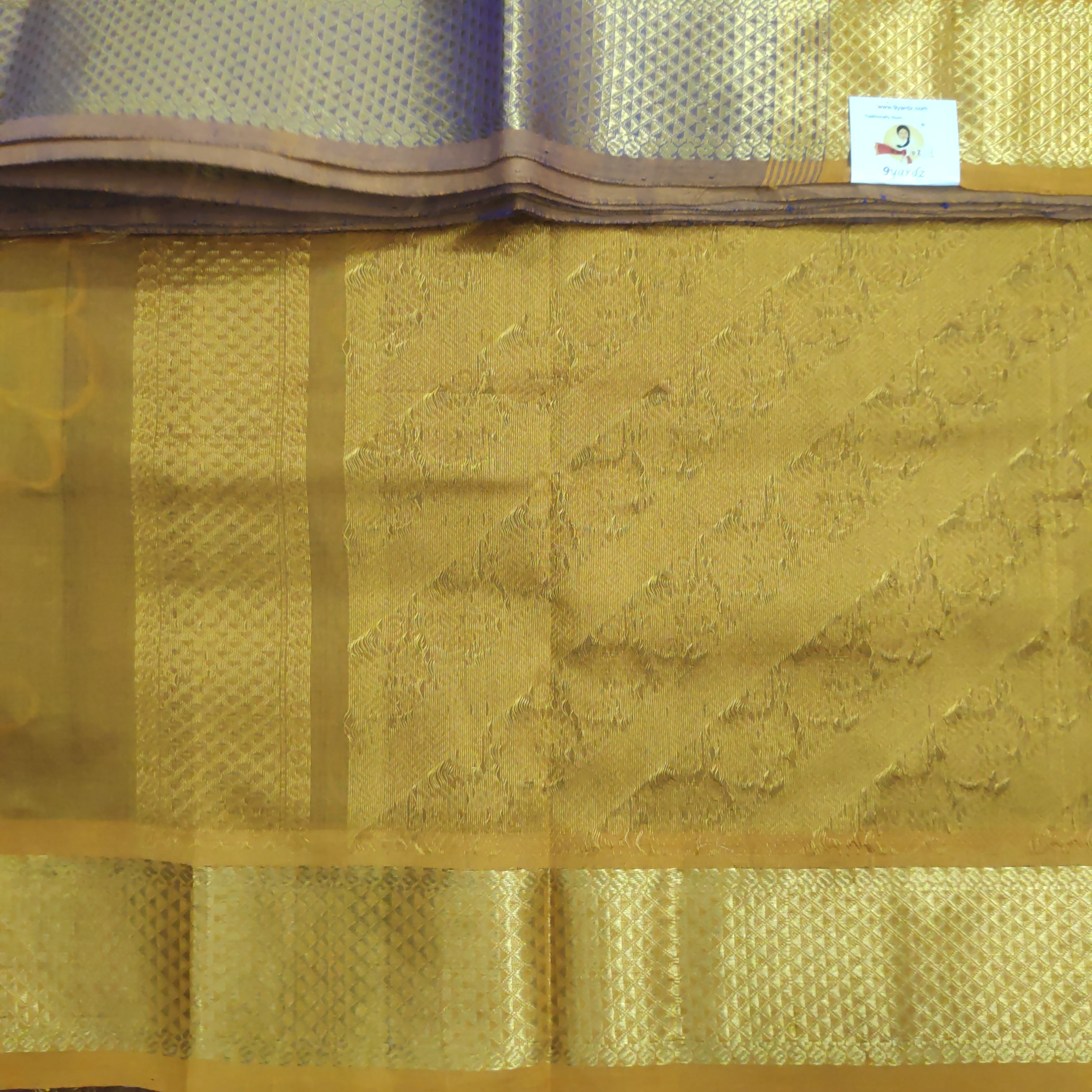 Pure silk cotton- Reverse Pallu- Semi Korvai