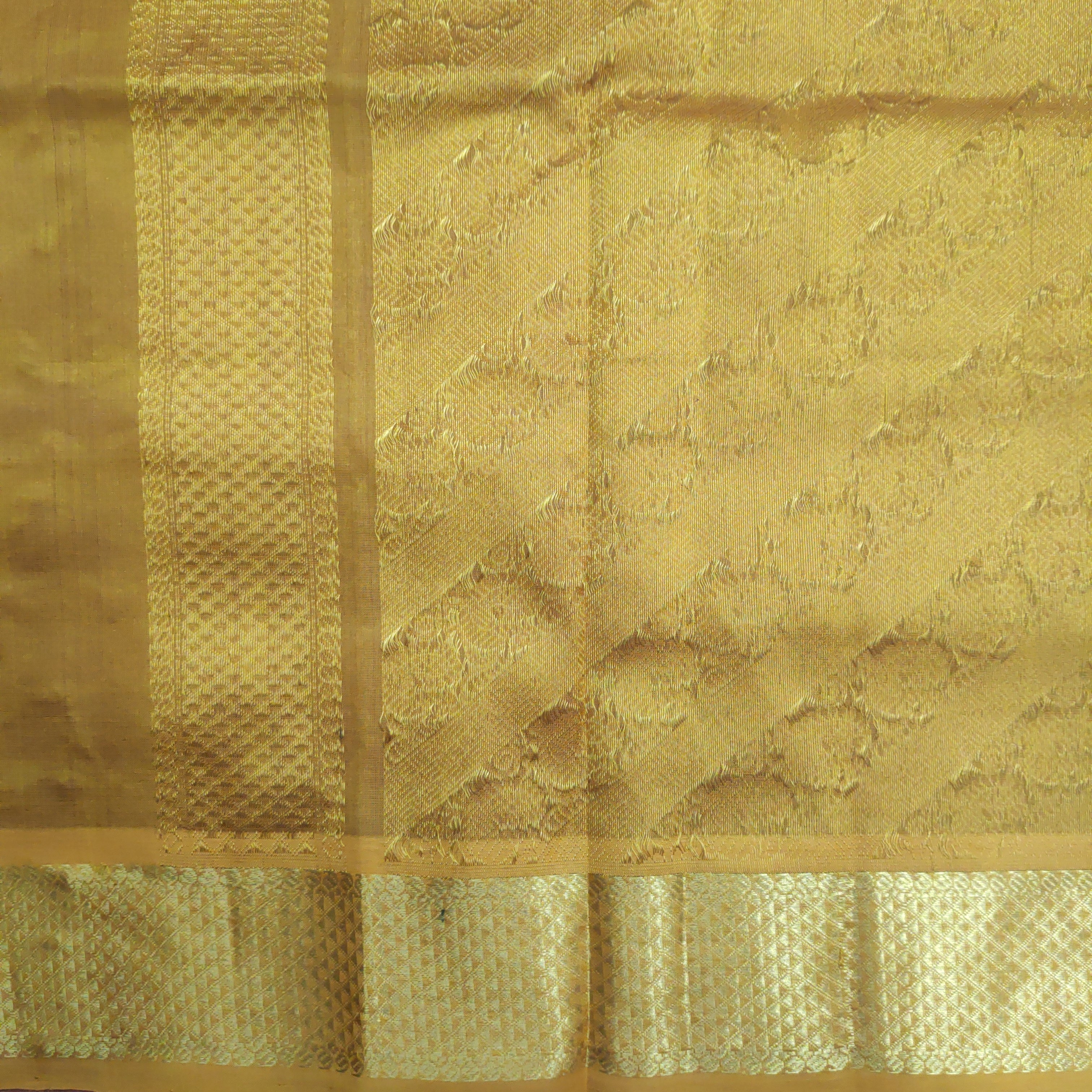 Pure silk cotton- Reverse Pallu- Semi Korvai