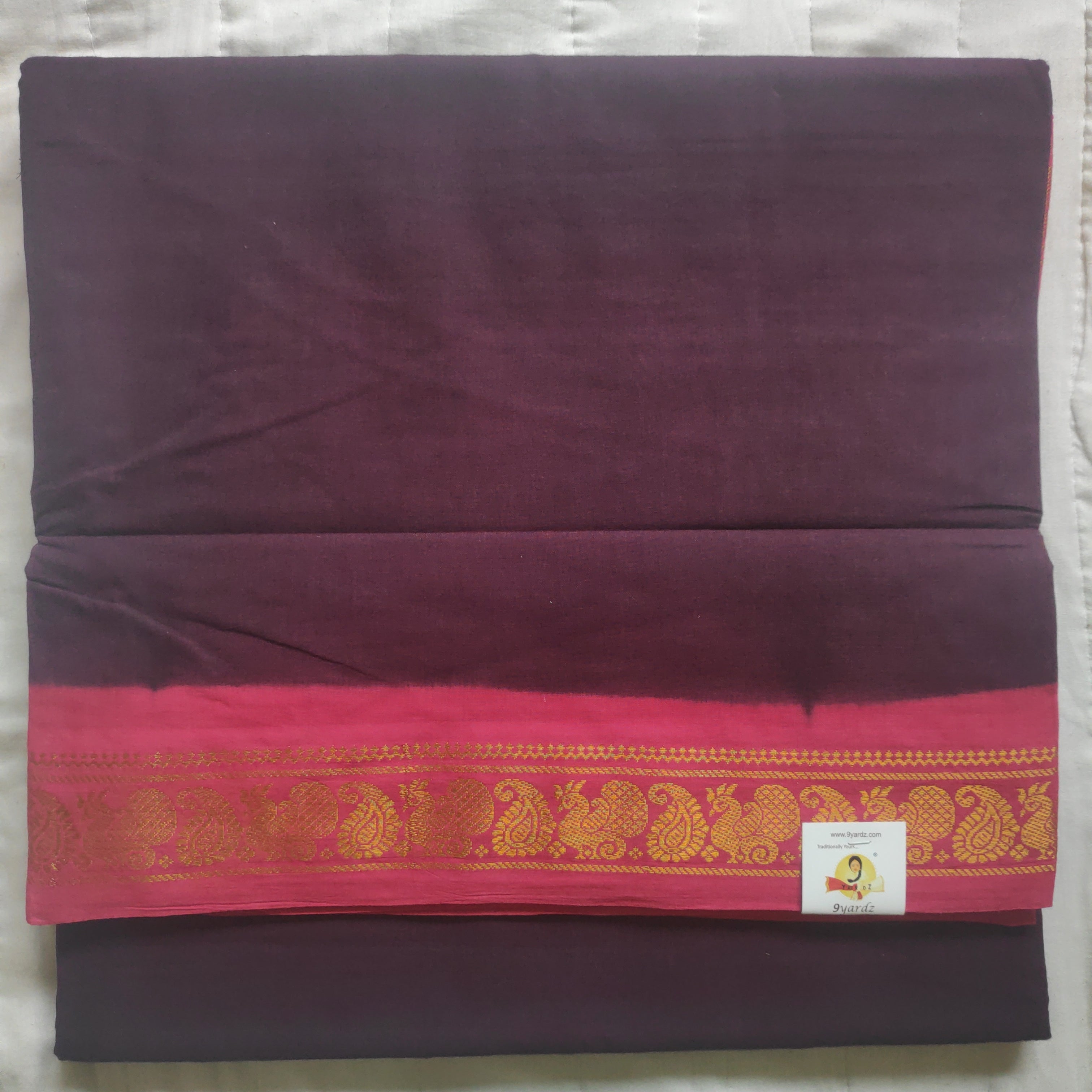 Plain Body Sungudi 10.5 yardz