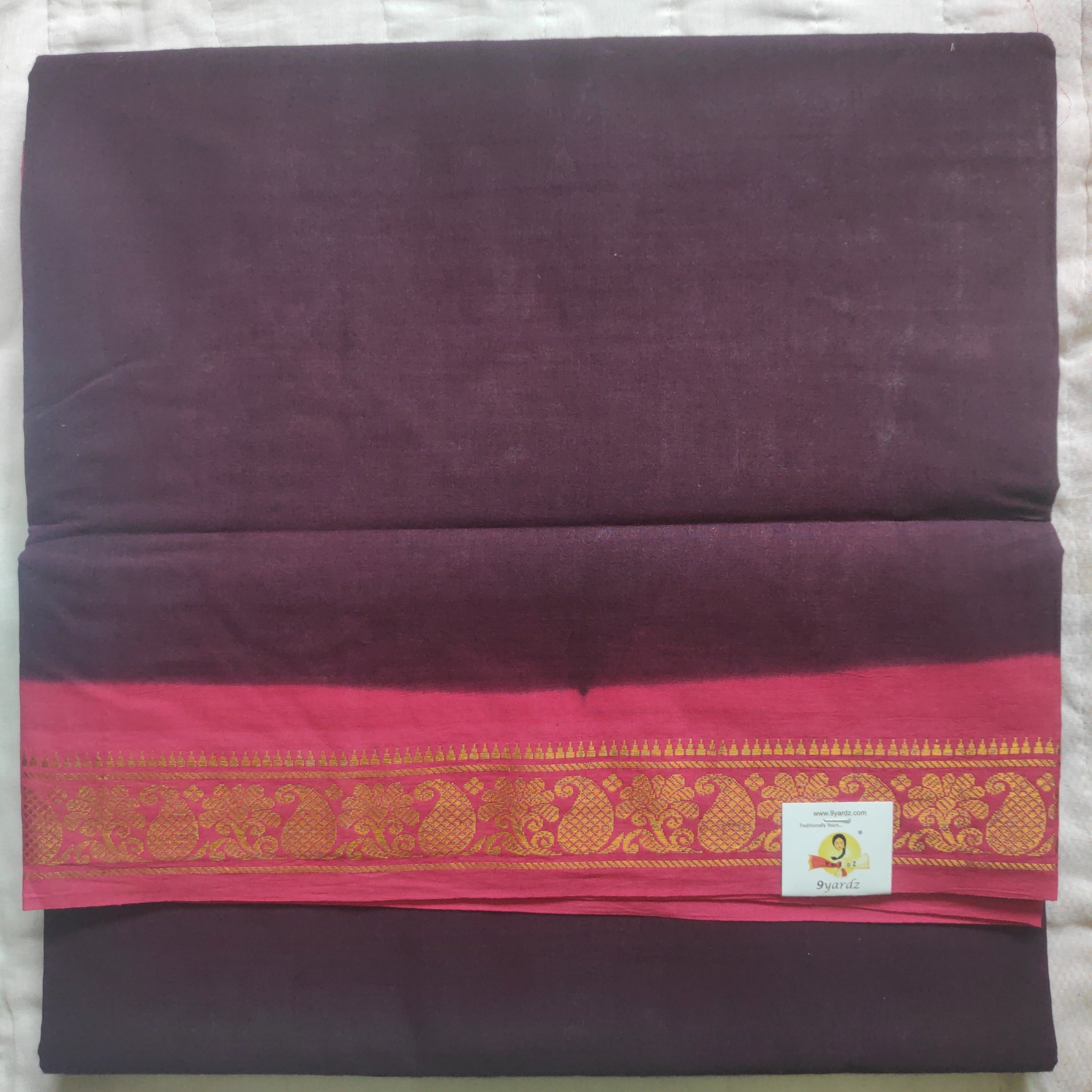 Plain Body Sungudi 10.5 yardz