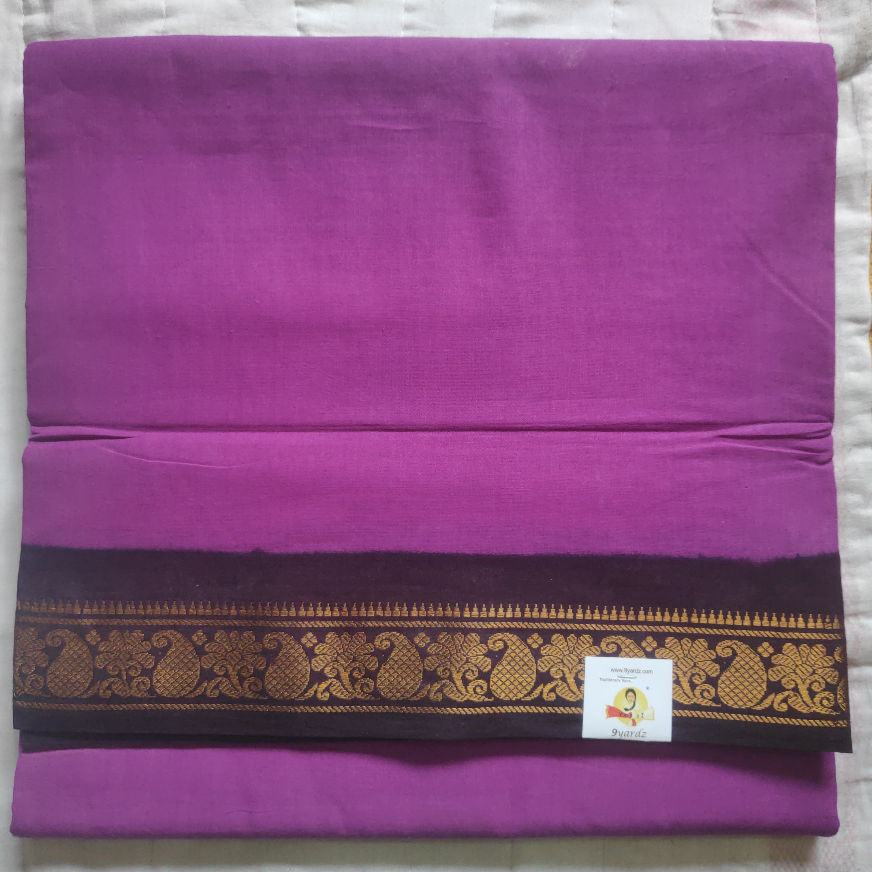 Plain Body Sungudi 10.5 yardz