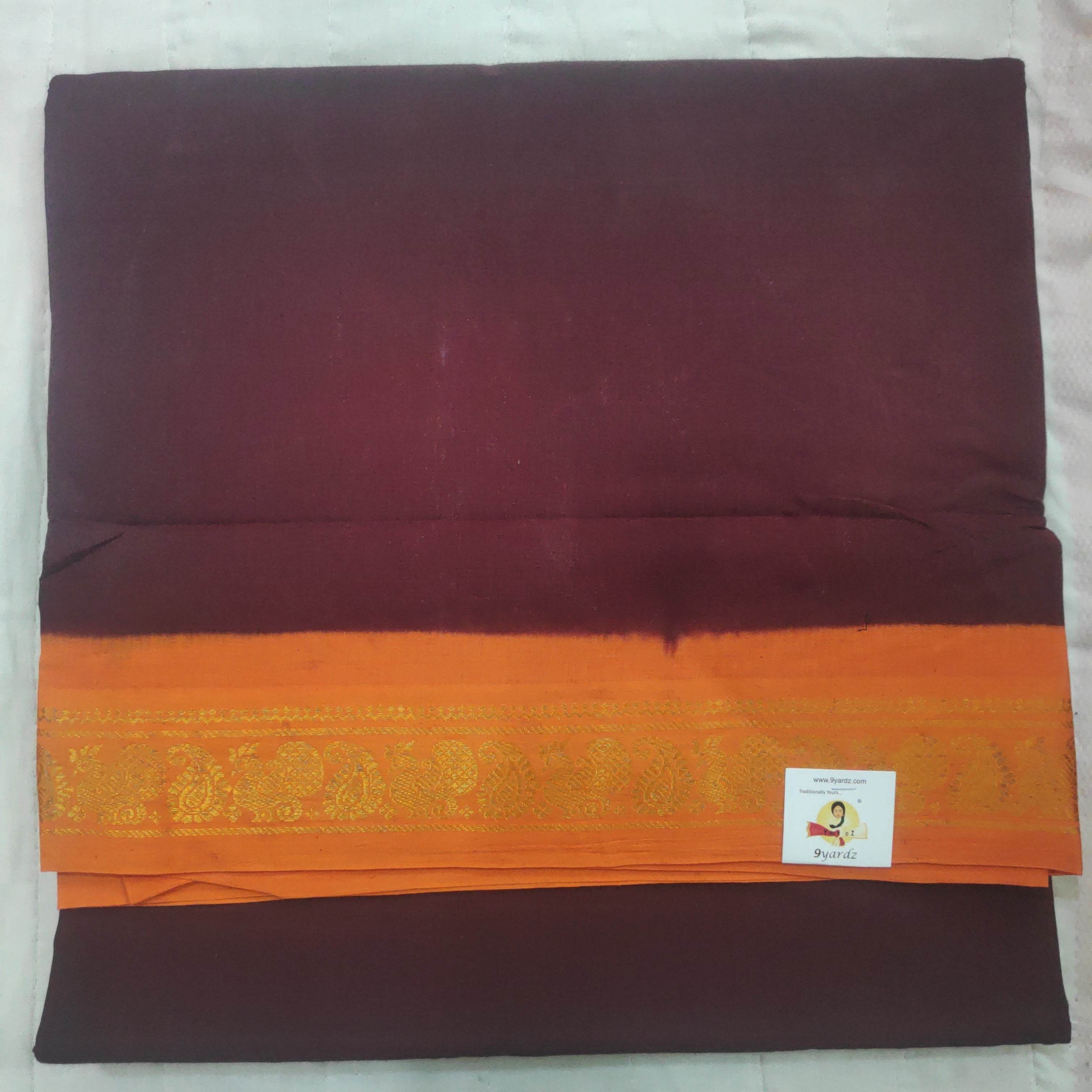 Plain Body Sungudi 10.5 yardz