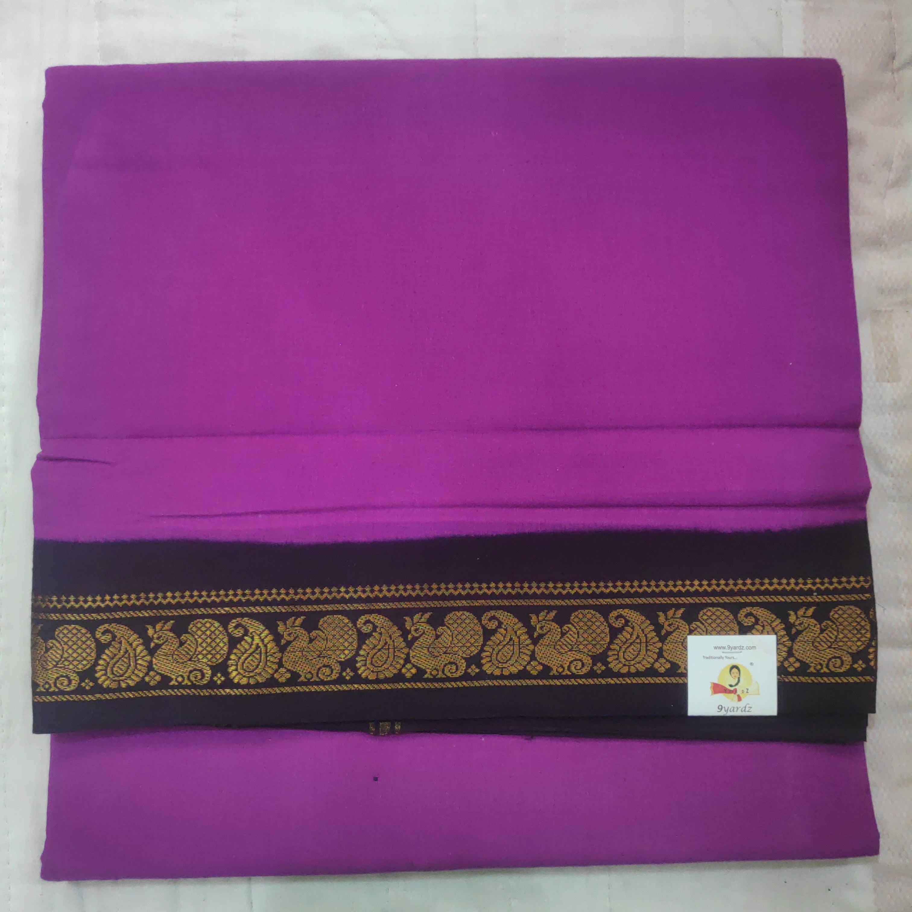 Plain Body Sungudi 10.5 yardz