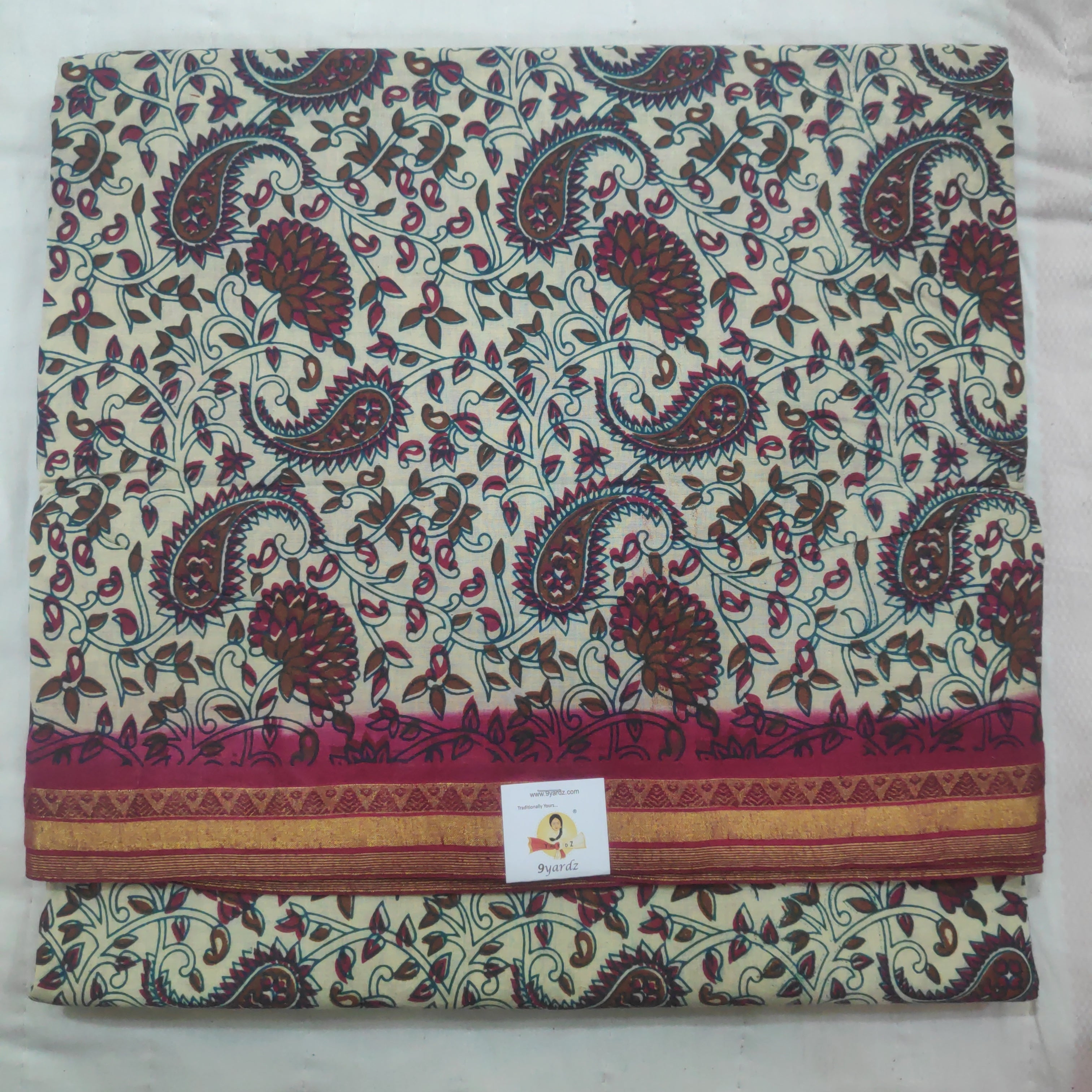 Sungudi cotton 10.5 yards madisar