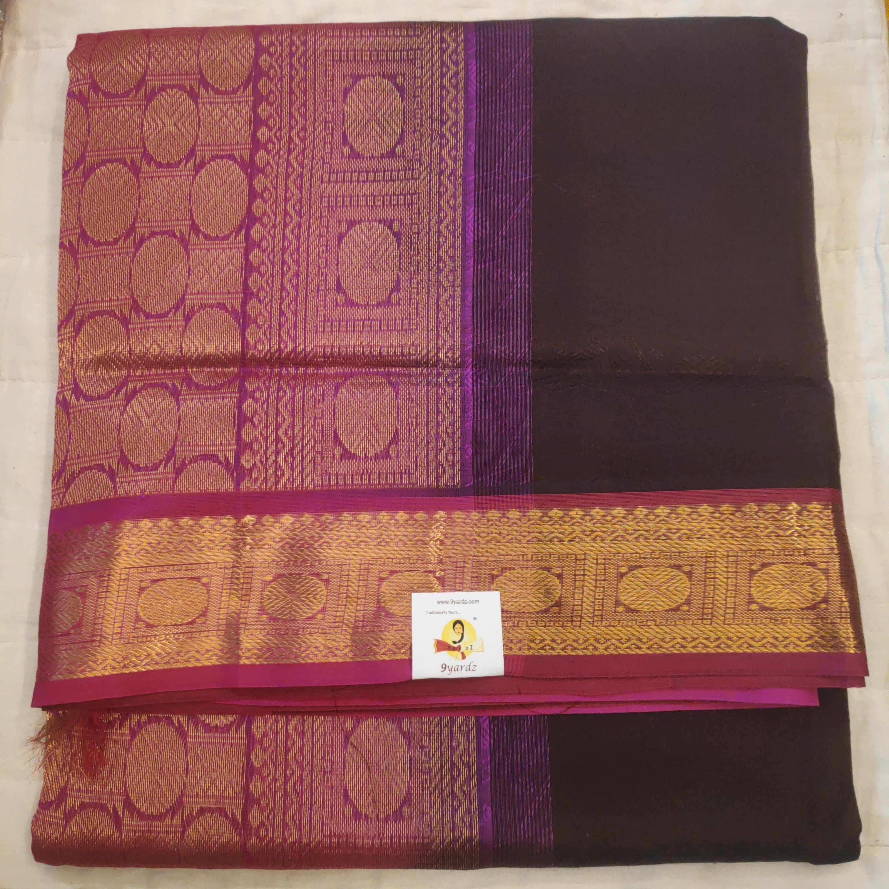 Pure silk cotton- embossed, 10 yards madisar