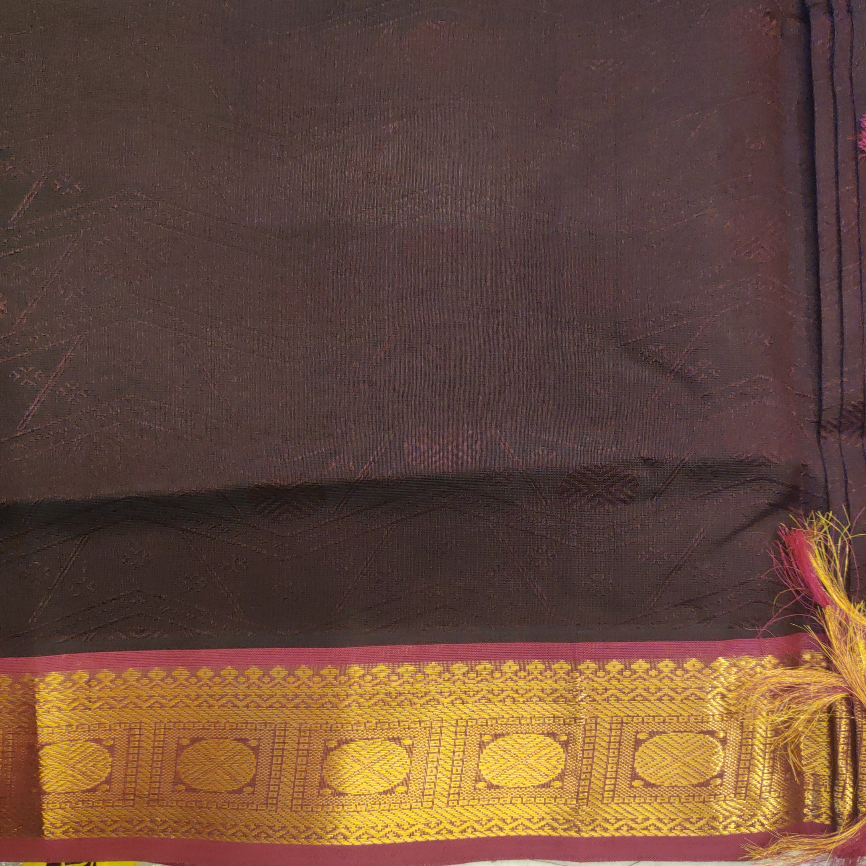 Pure silk cotton- embossed, 10 yards madisar