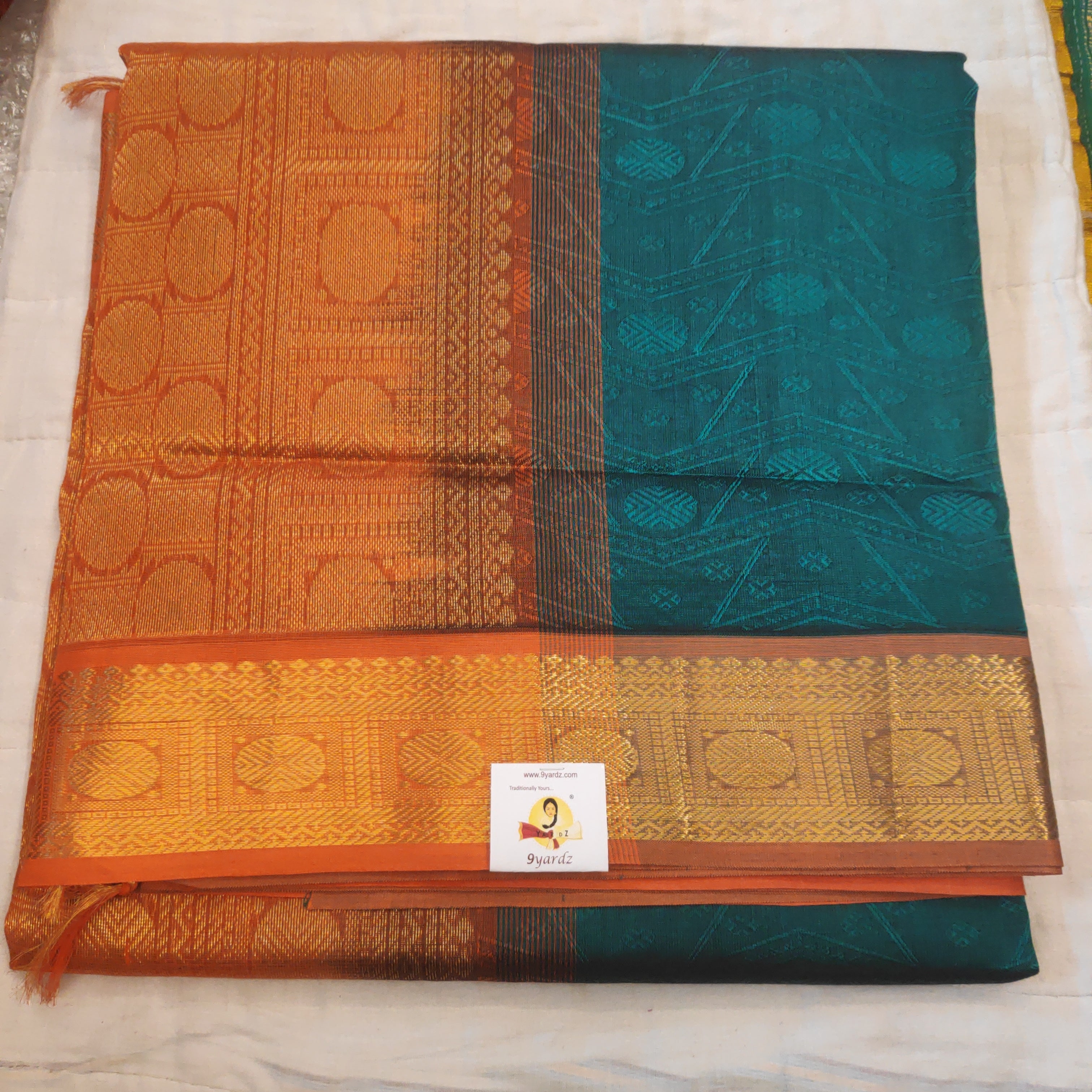 Pure silk cotton- embossed, 10 yards madisar