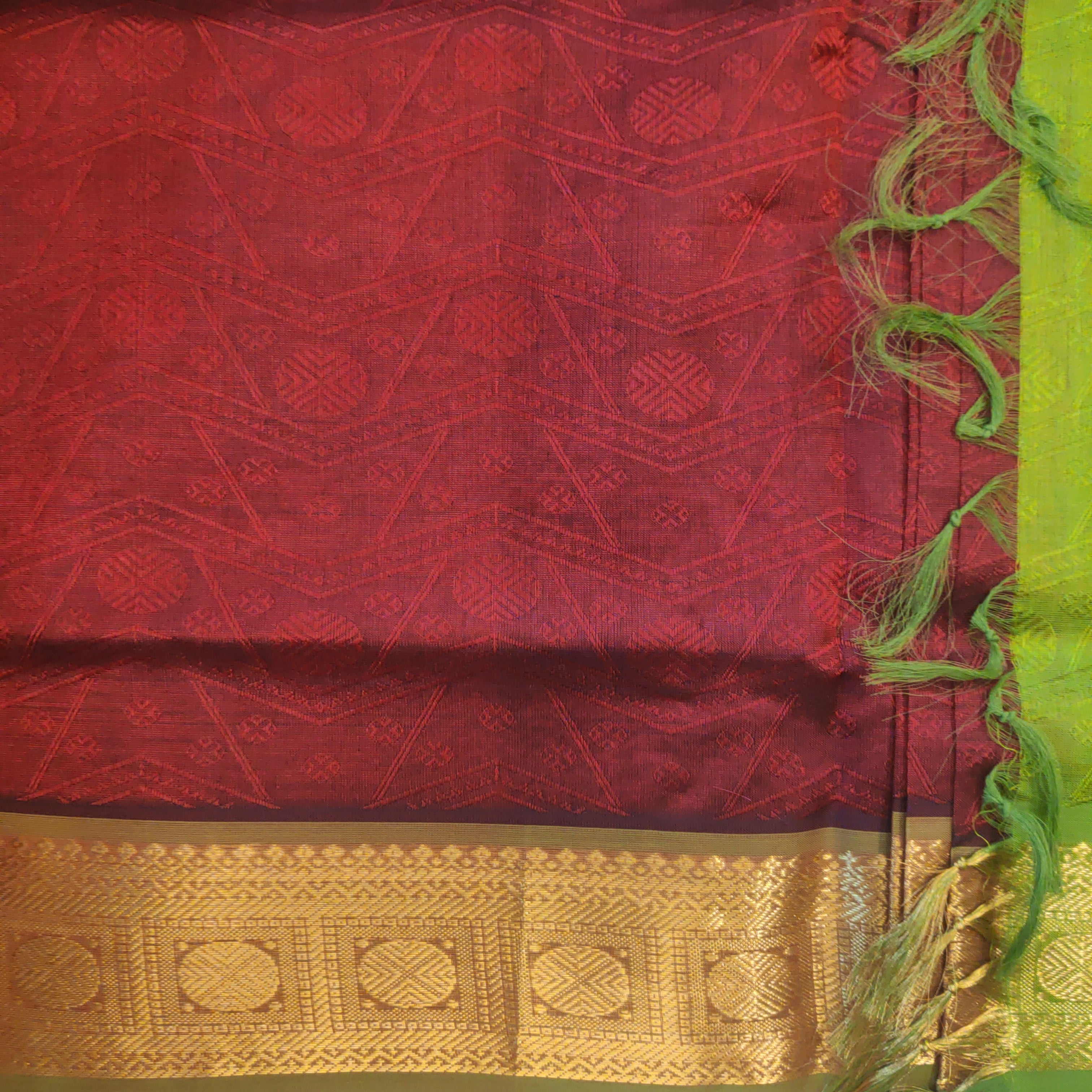 Pure silk cotton- embossed, 10 yards madisar