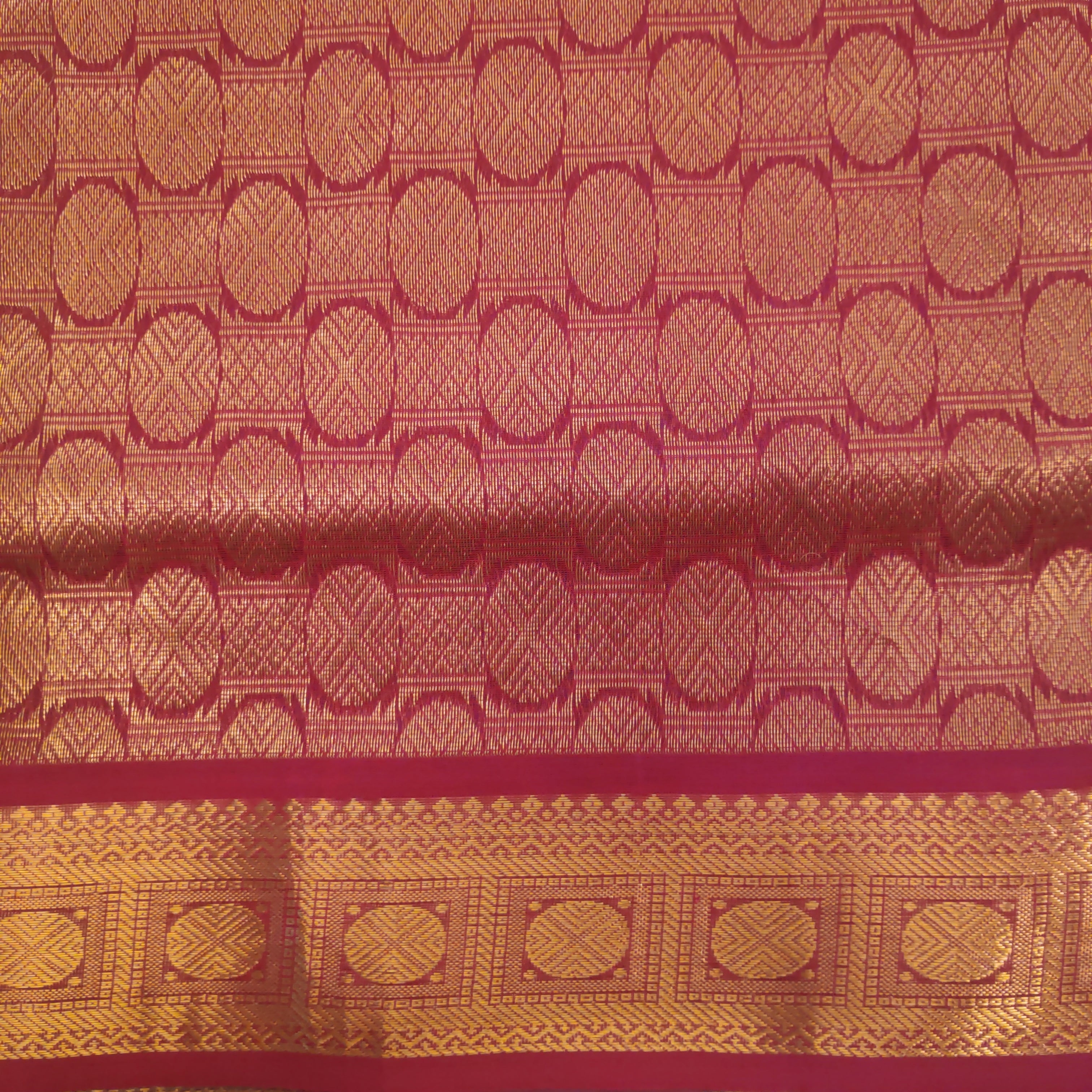Pure silk cotton- embossed, 10 yards madisar