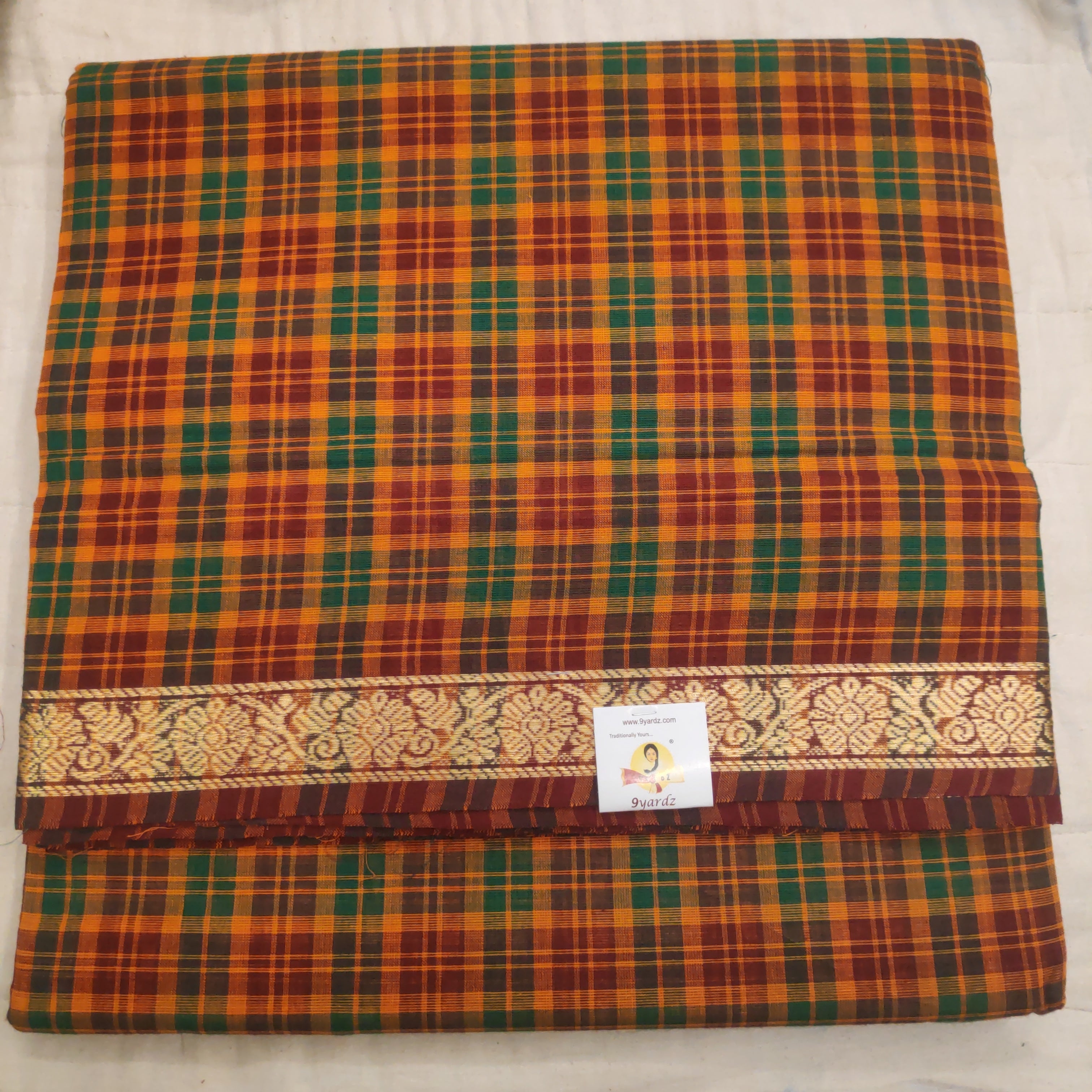 Chettinadu / Karaikudi cotton 10.5 yards madisar