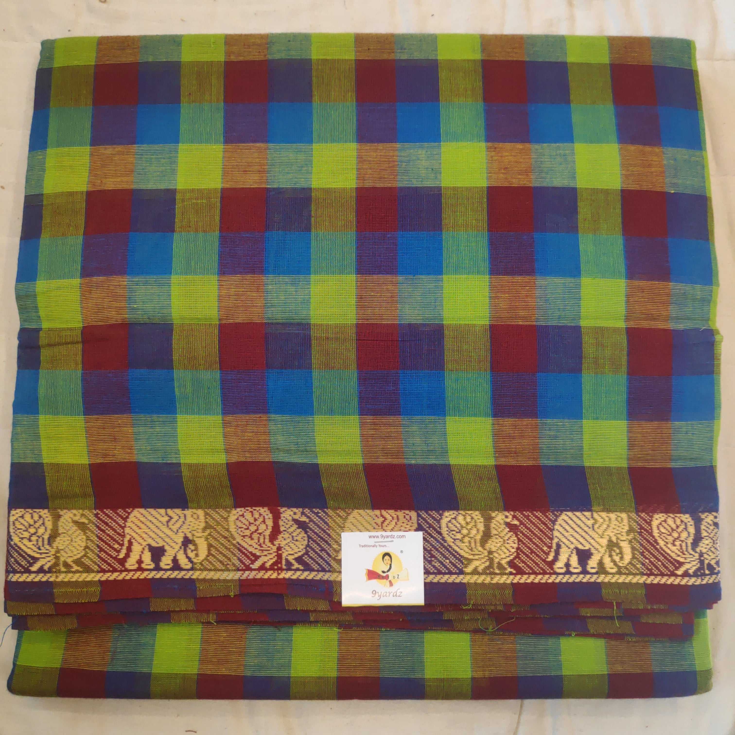 Chettinadu / Karaikudi cotton 10.5 yards madisar