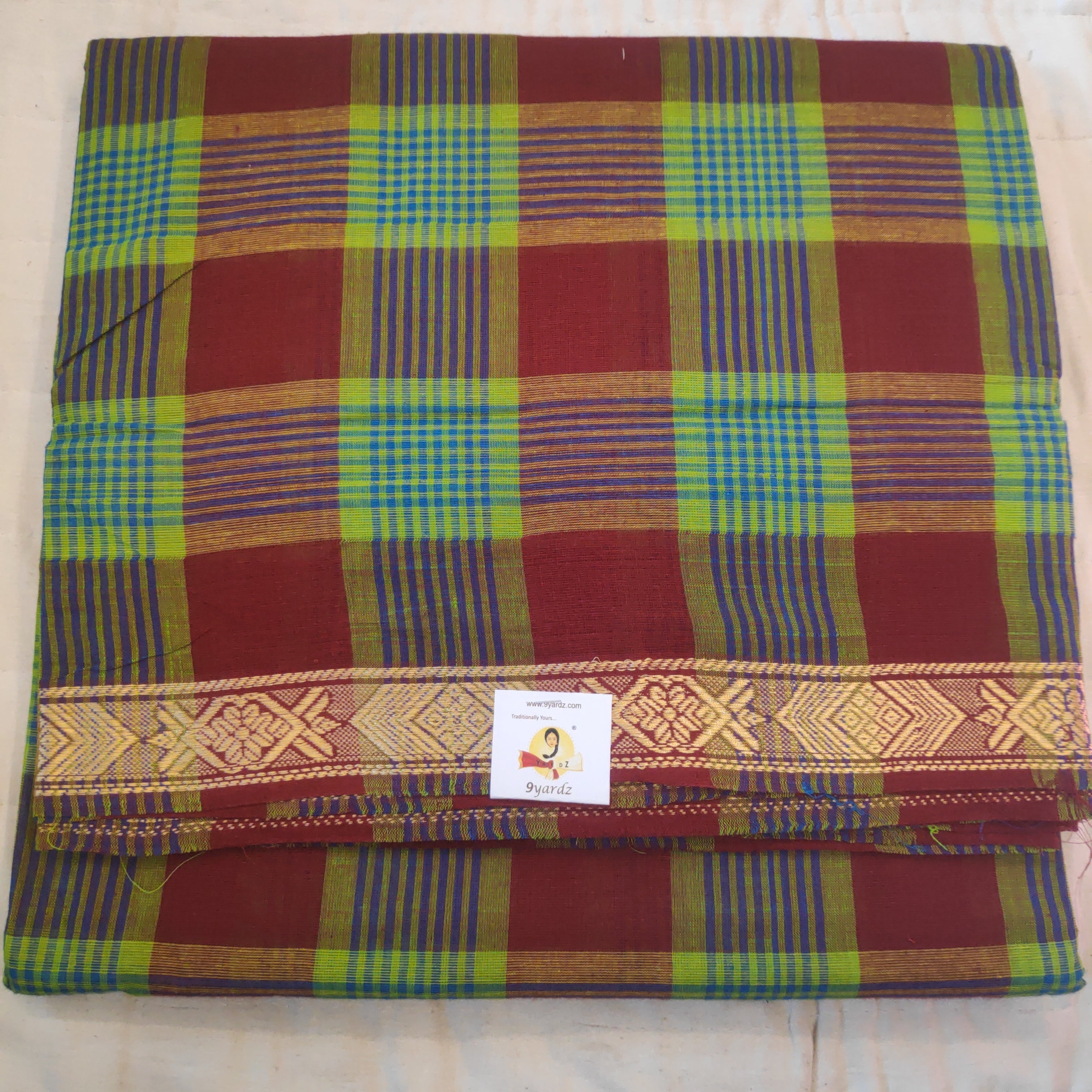 Chettinadu / Karaikudi cotton 10.5 yards madisar