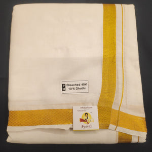 Cotton Dhothi Bleached 10*6