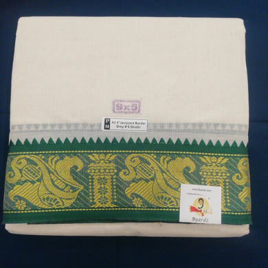 Nagari Cotton Jacqurad  Dhothi 9*5