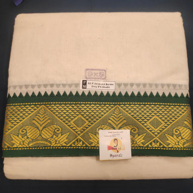 Nagari Cotton Jacqurad  Dhothi 9*5