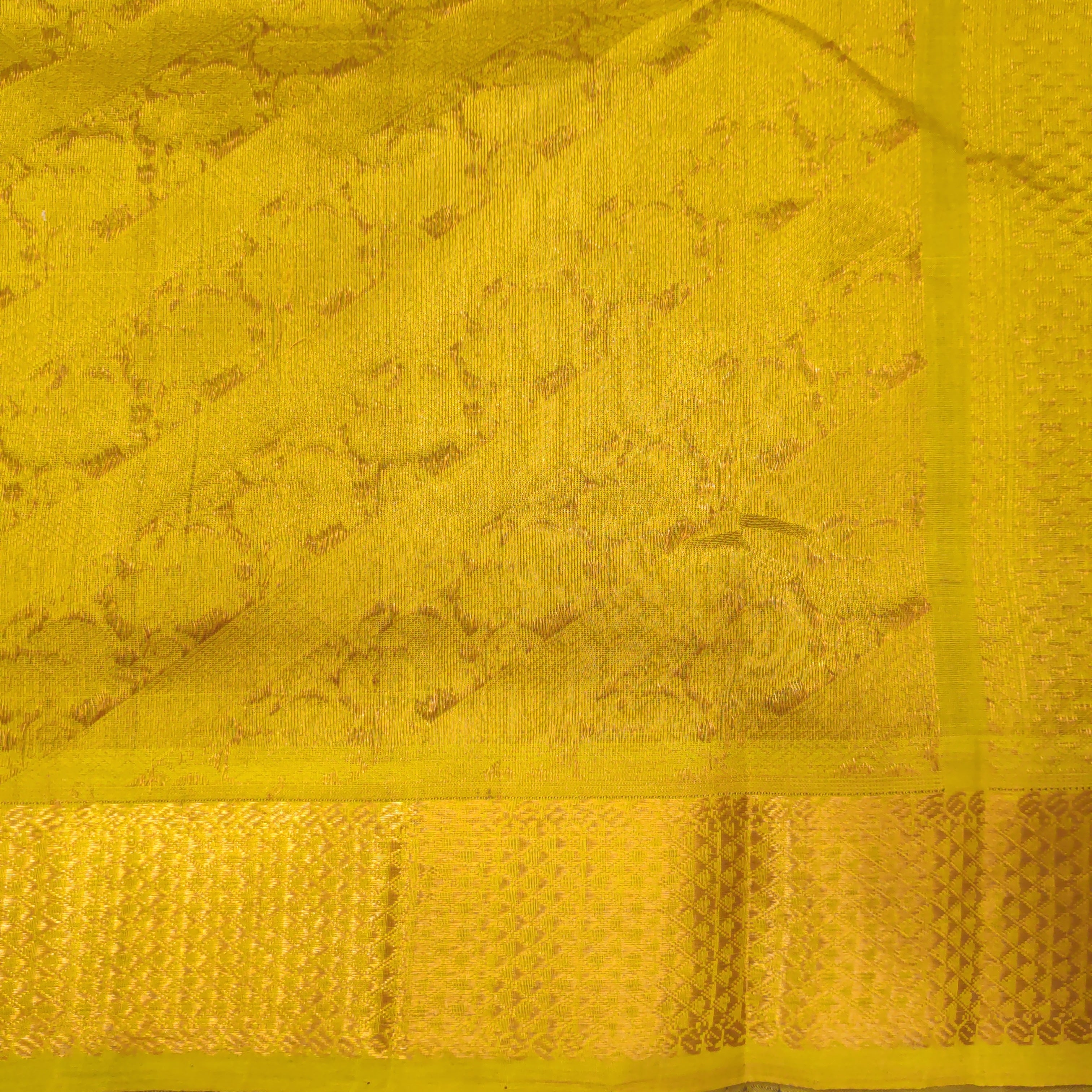 Pure silk cotton- Reverse Pallu- Semi Korvai