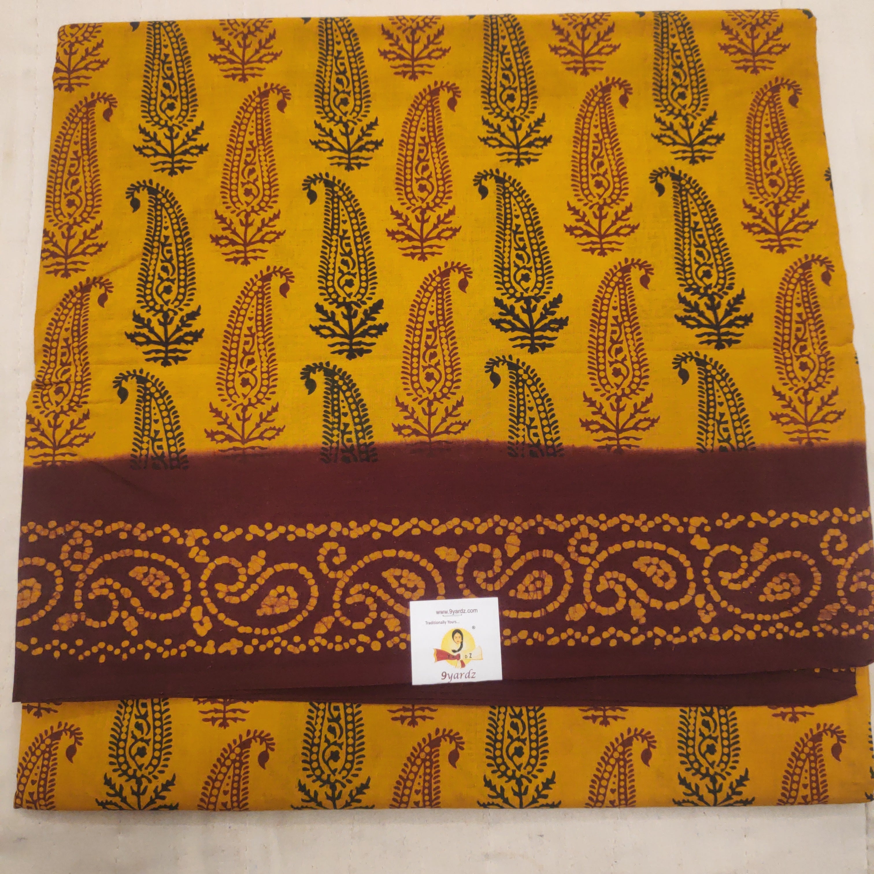 Sungudi cotton 10.5 yards madisar