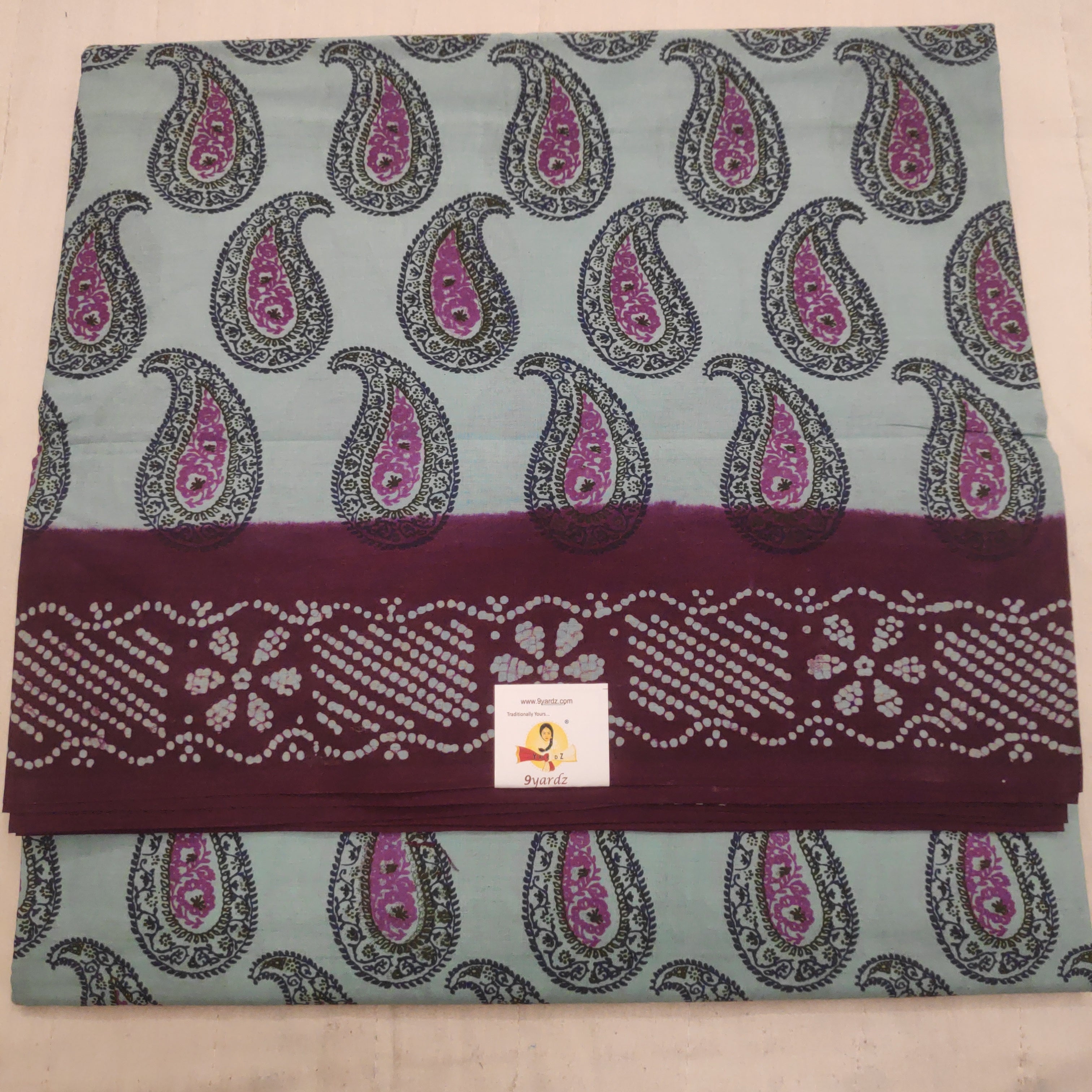 Sungudi cotton 10.5 yards madisar