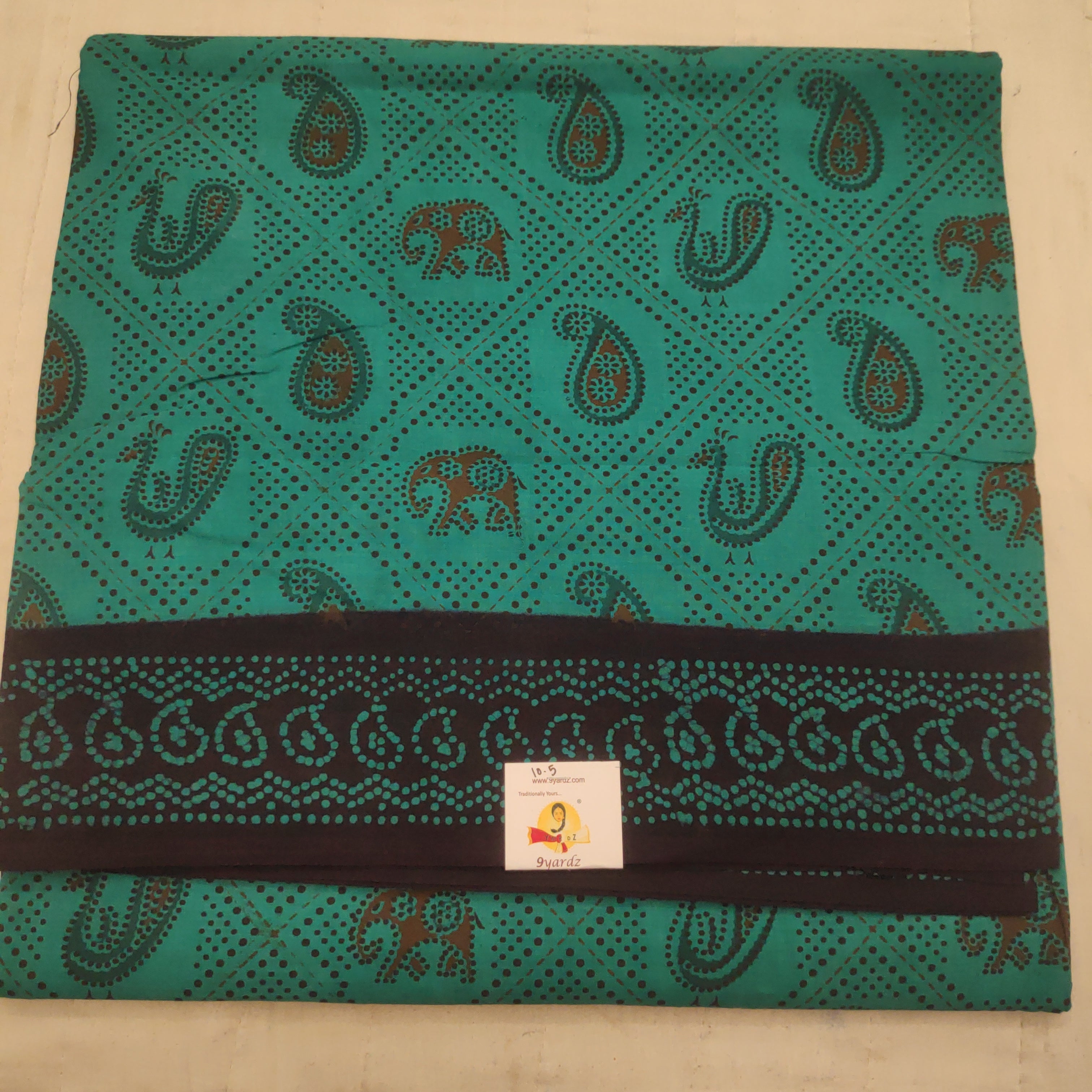 Sungudi cotton 10.5 yards madisar
