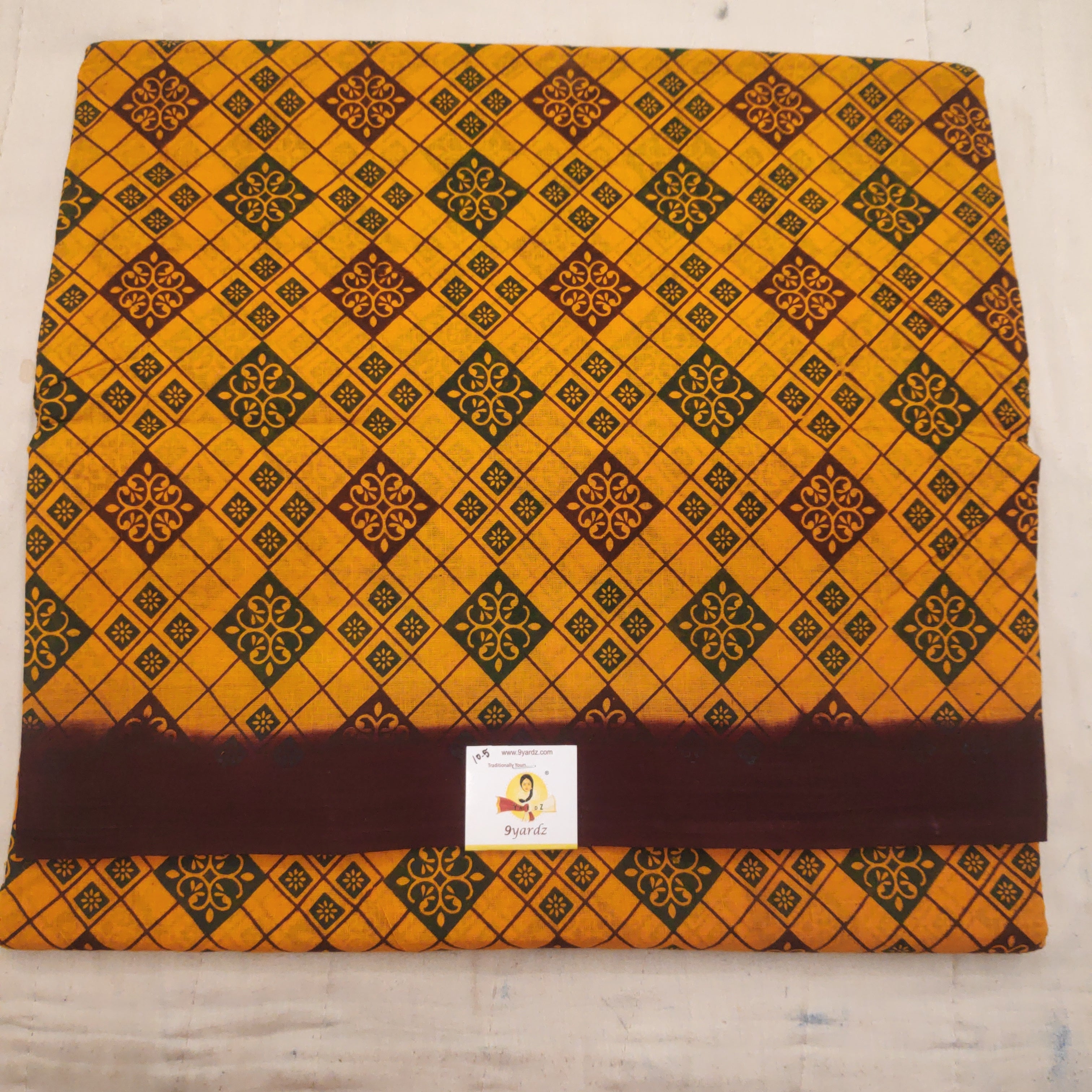 Sungudi cotton 10.5 yards madisar