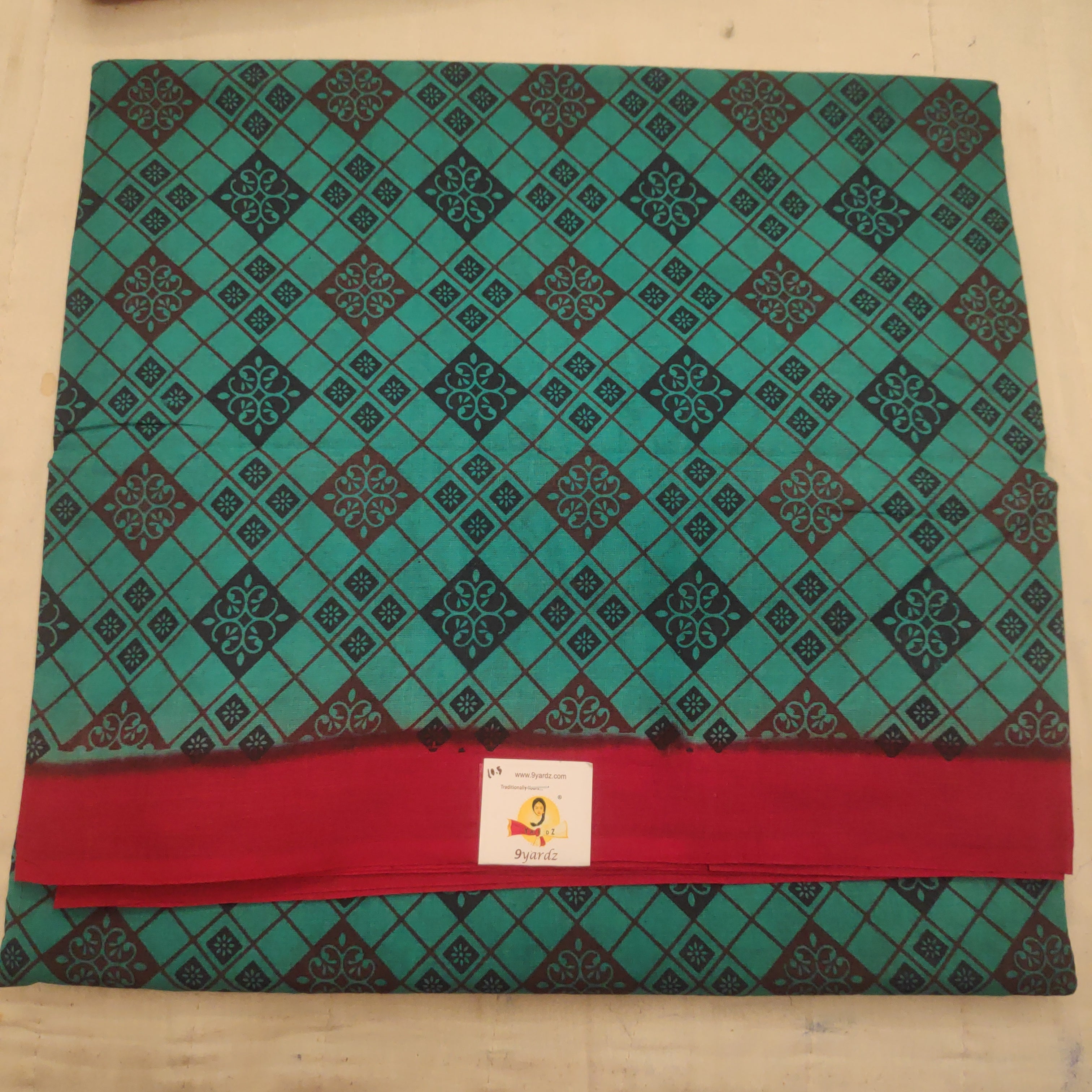 Sungudi cotton 10.5 yards madisar