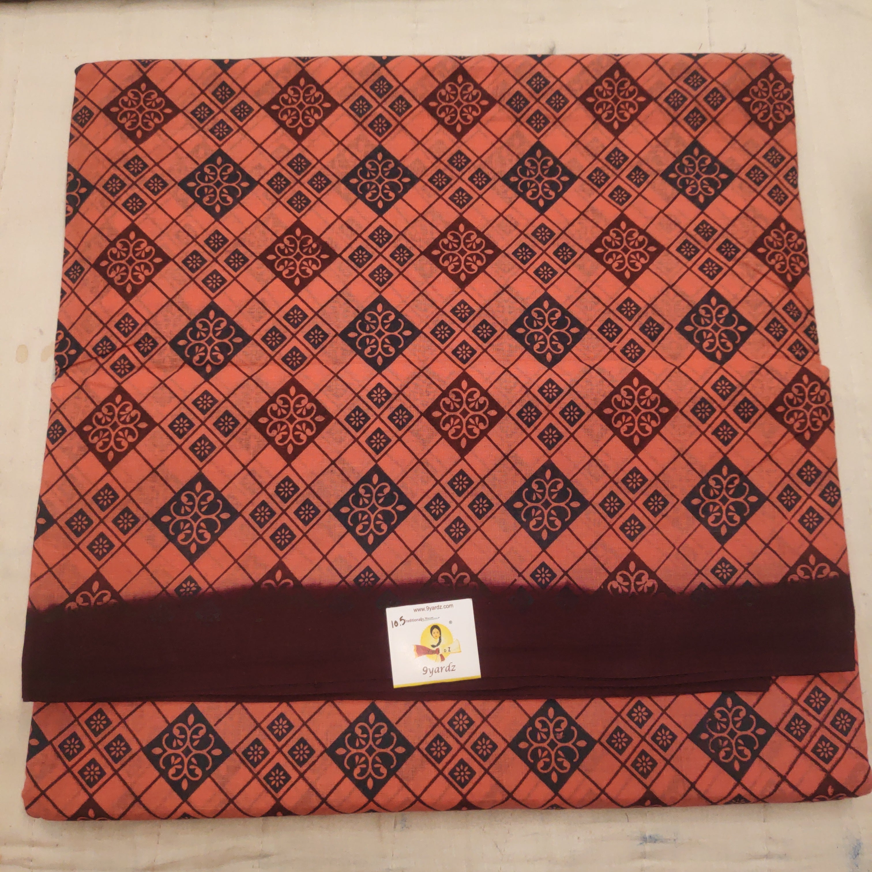 Sungudi cotton 10.5 yards madisar