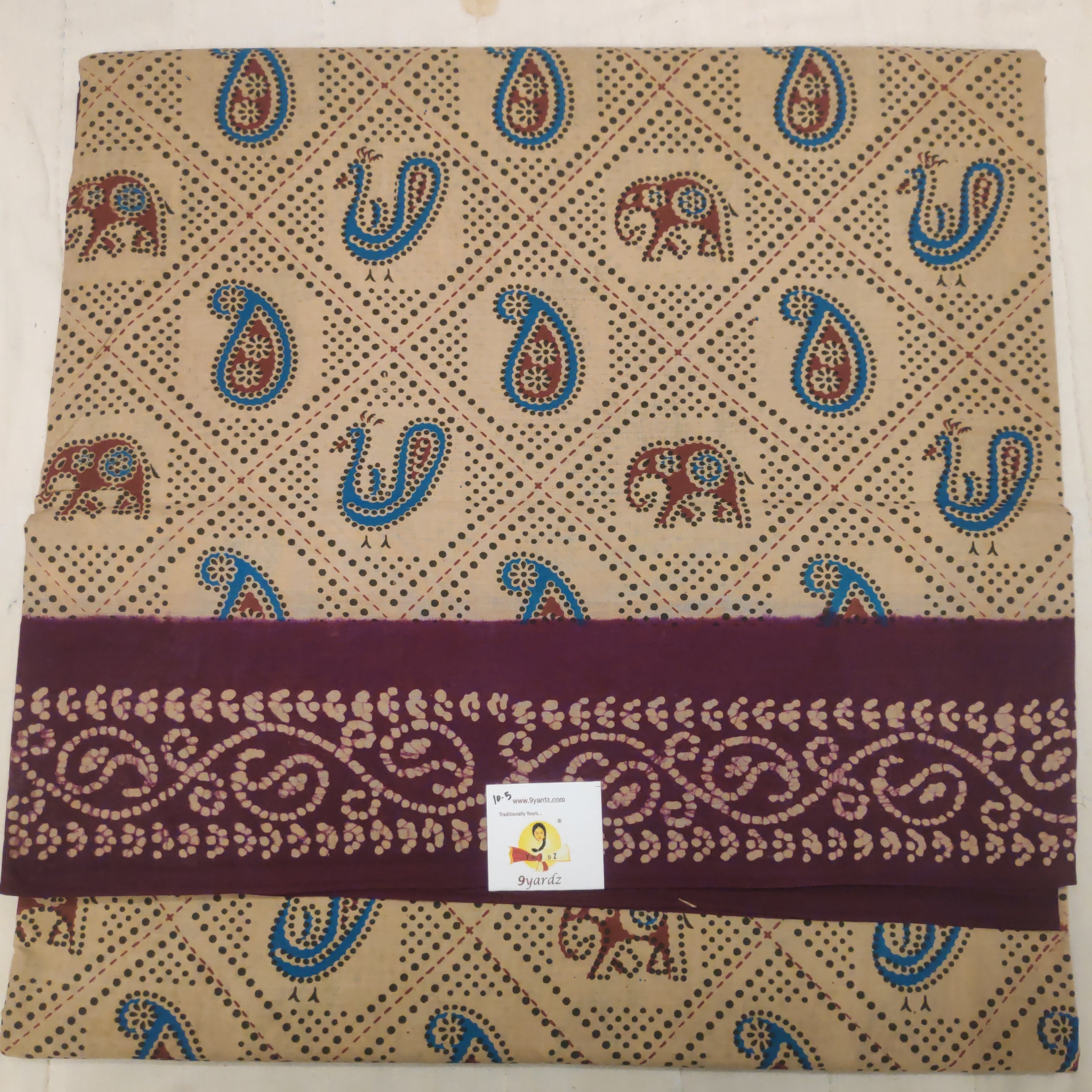 Sungudi cotton 10.5 yards madisar