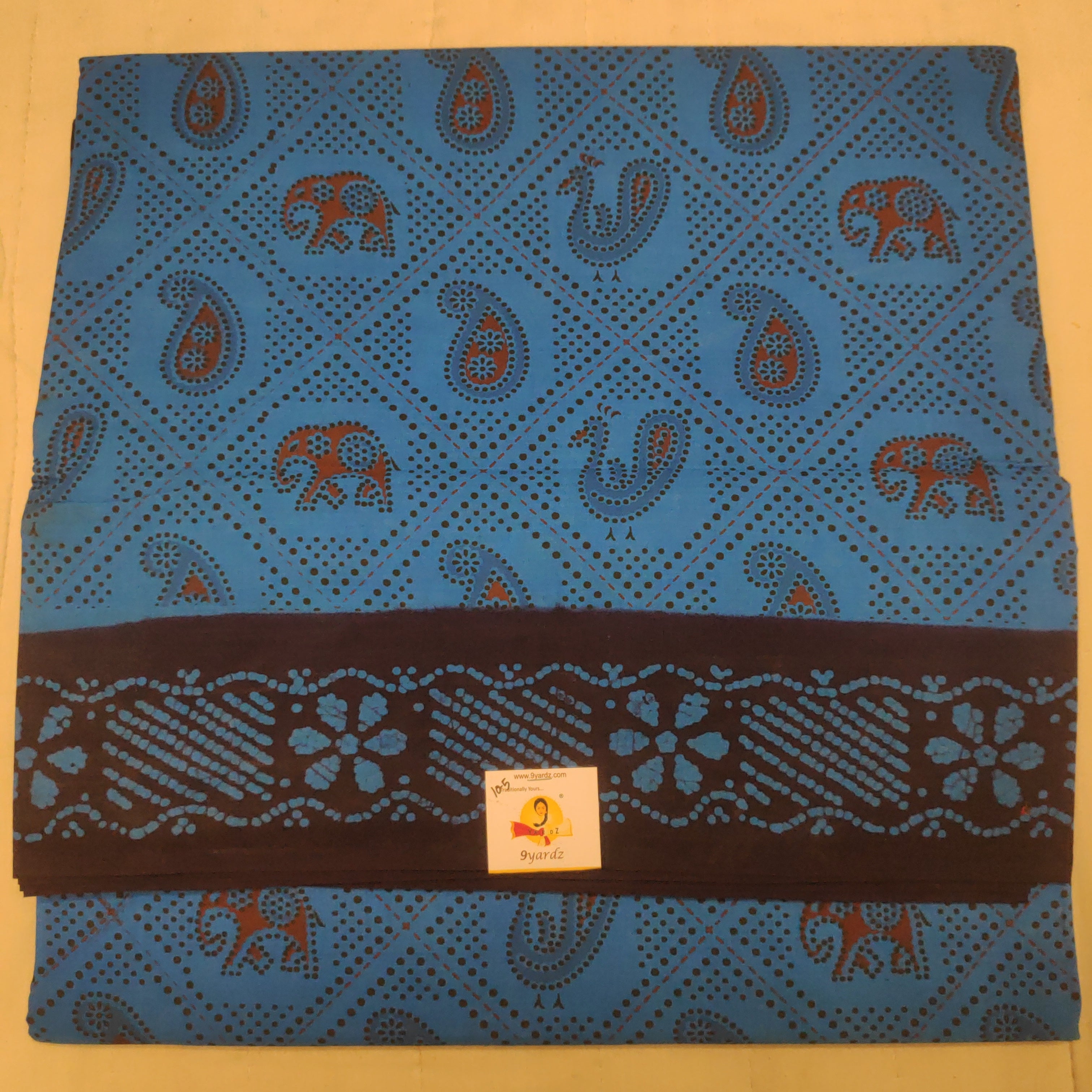 Sungudi cotton 10.5 yards madisar