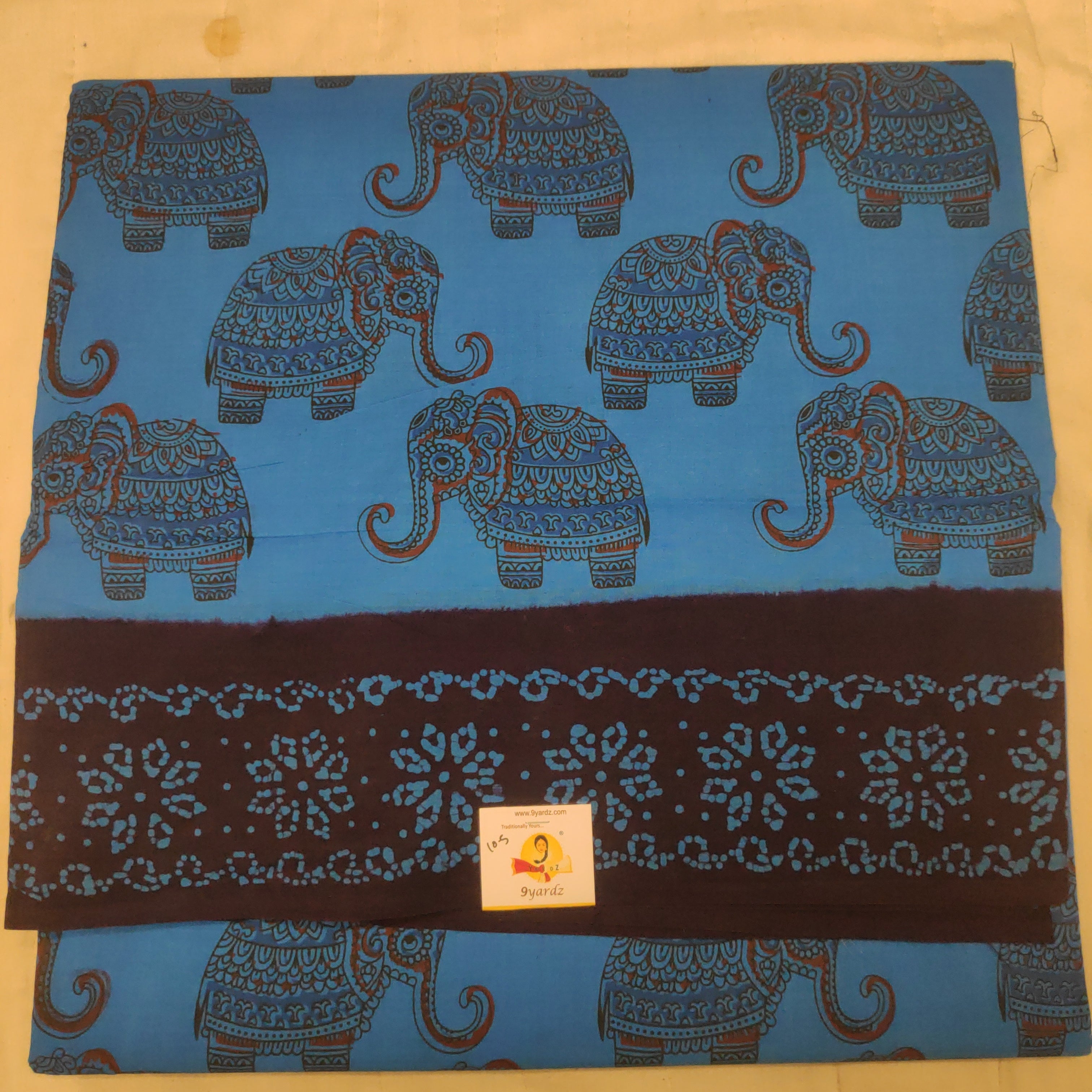 Sungudi cotton 10.5 yards madisar