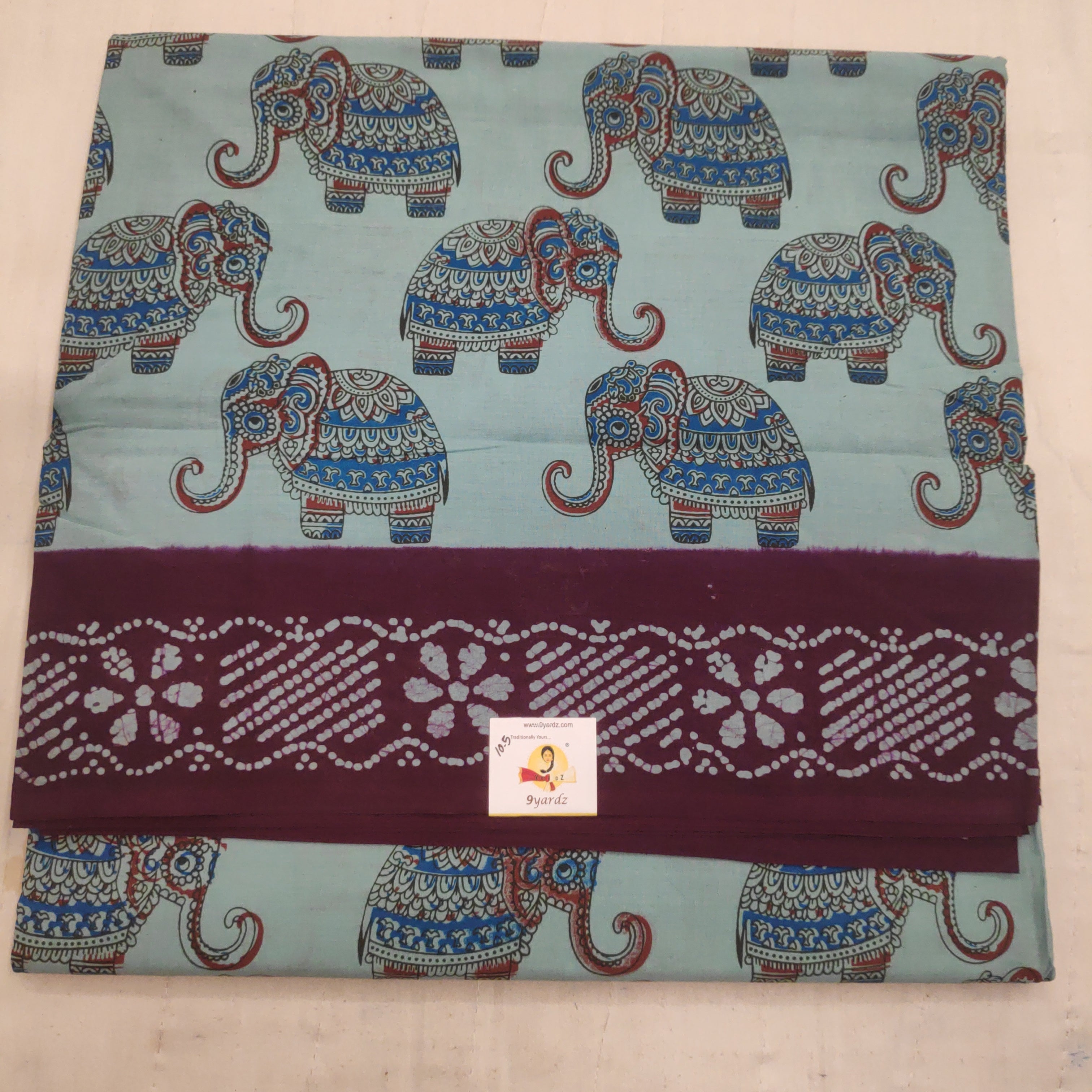 Sungudi cotton 10.5 yards madisar