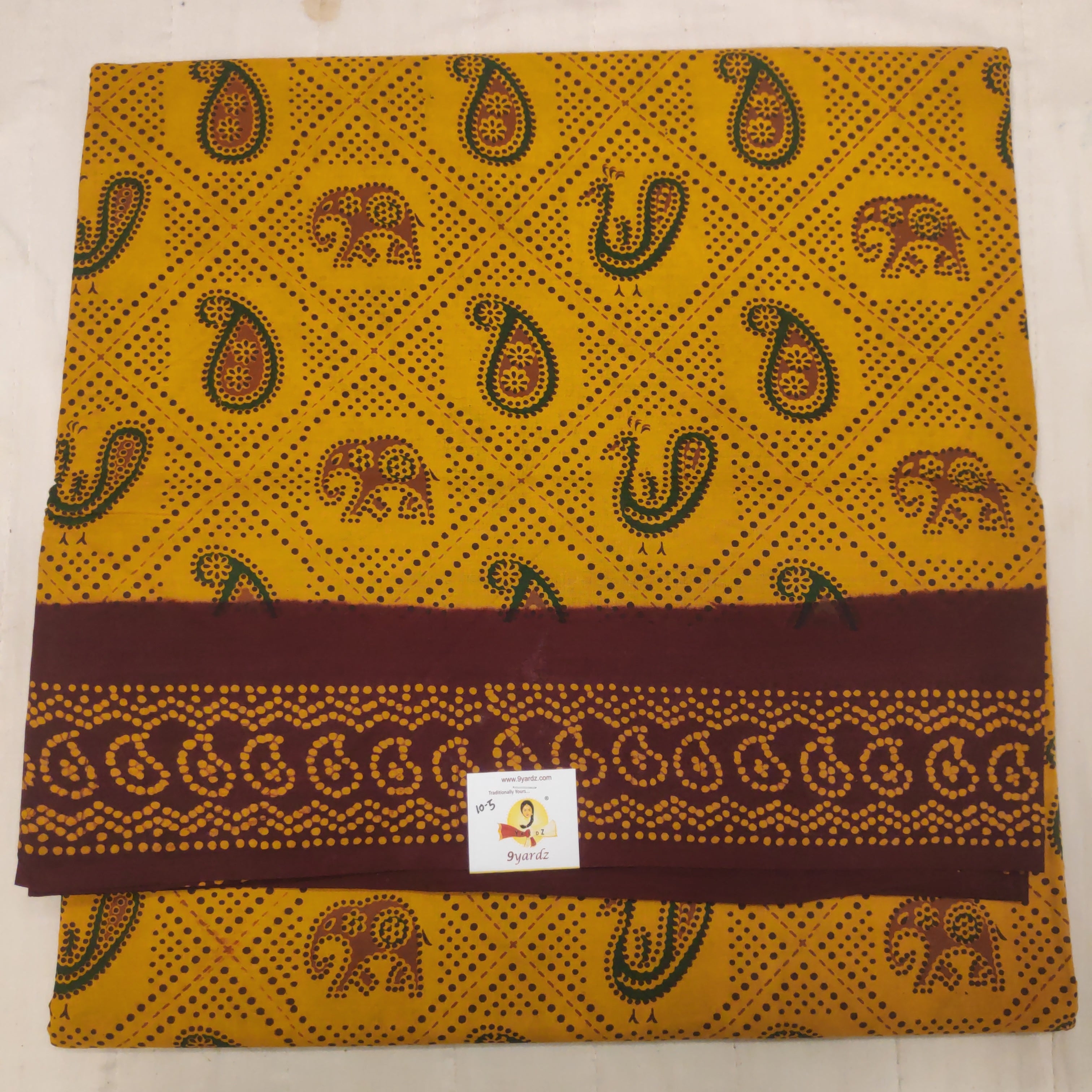 Sungudi cotton 10.5 yards madisar