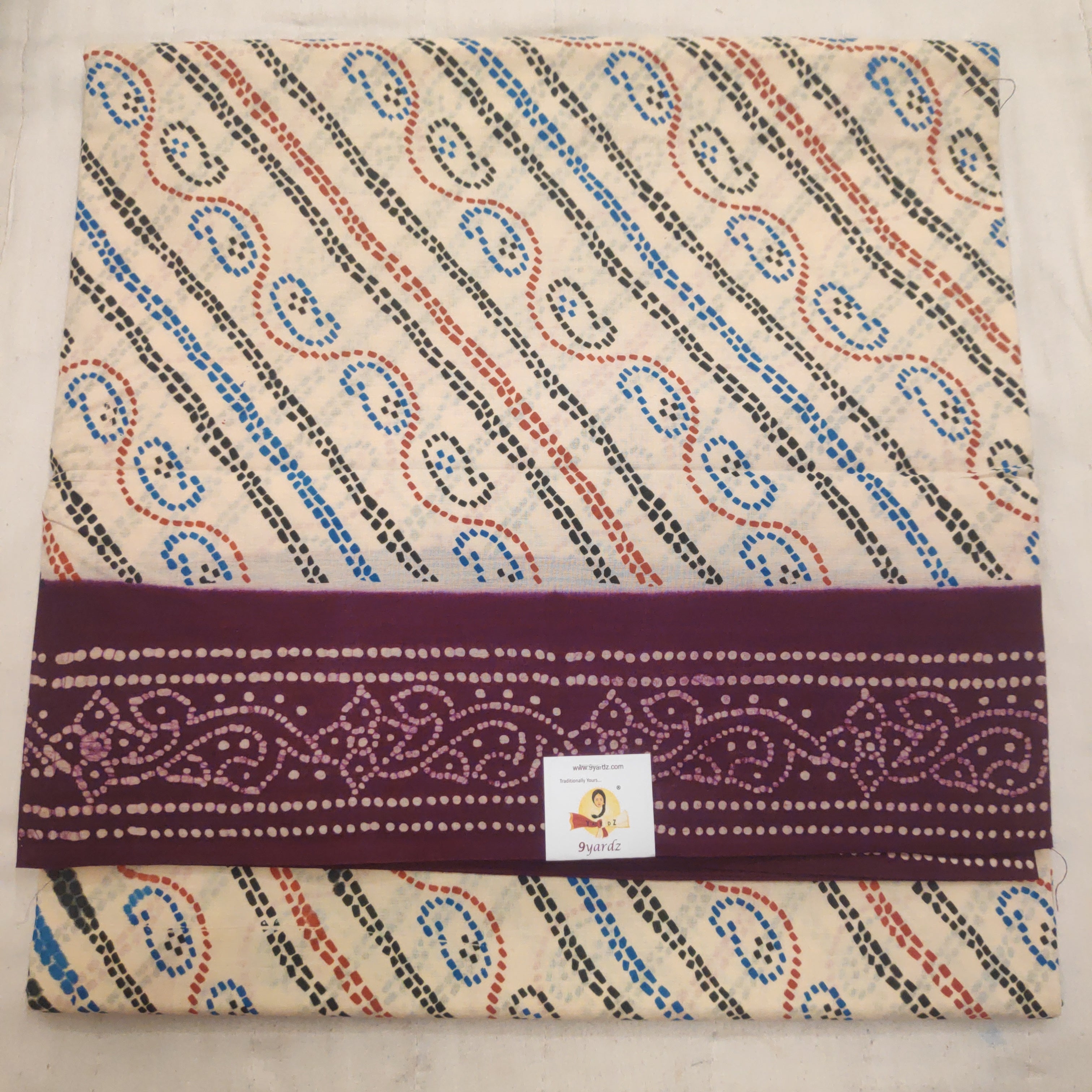 Sungudi cotton 10.5 yards madisar