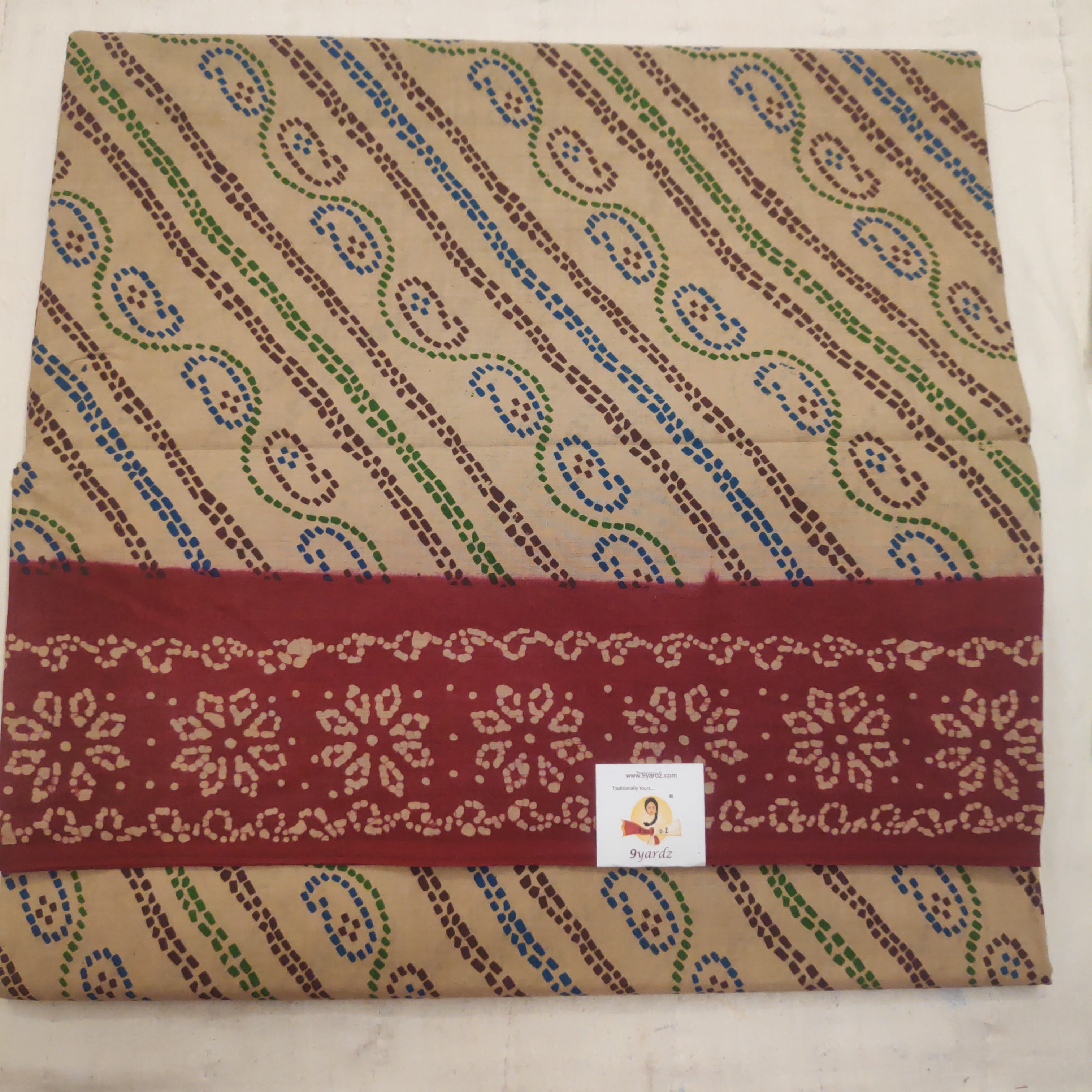 Sungudi cotton 10.5 yards madisar
