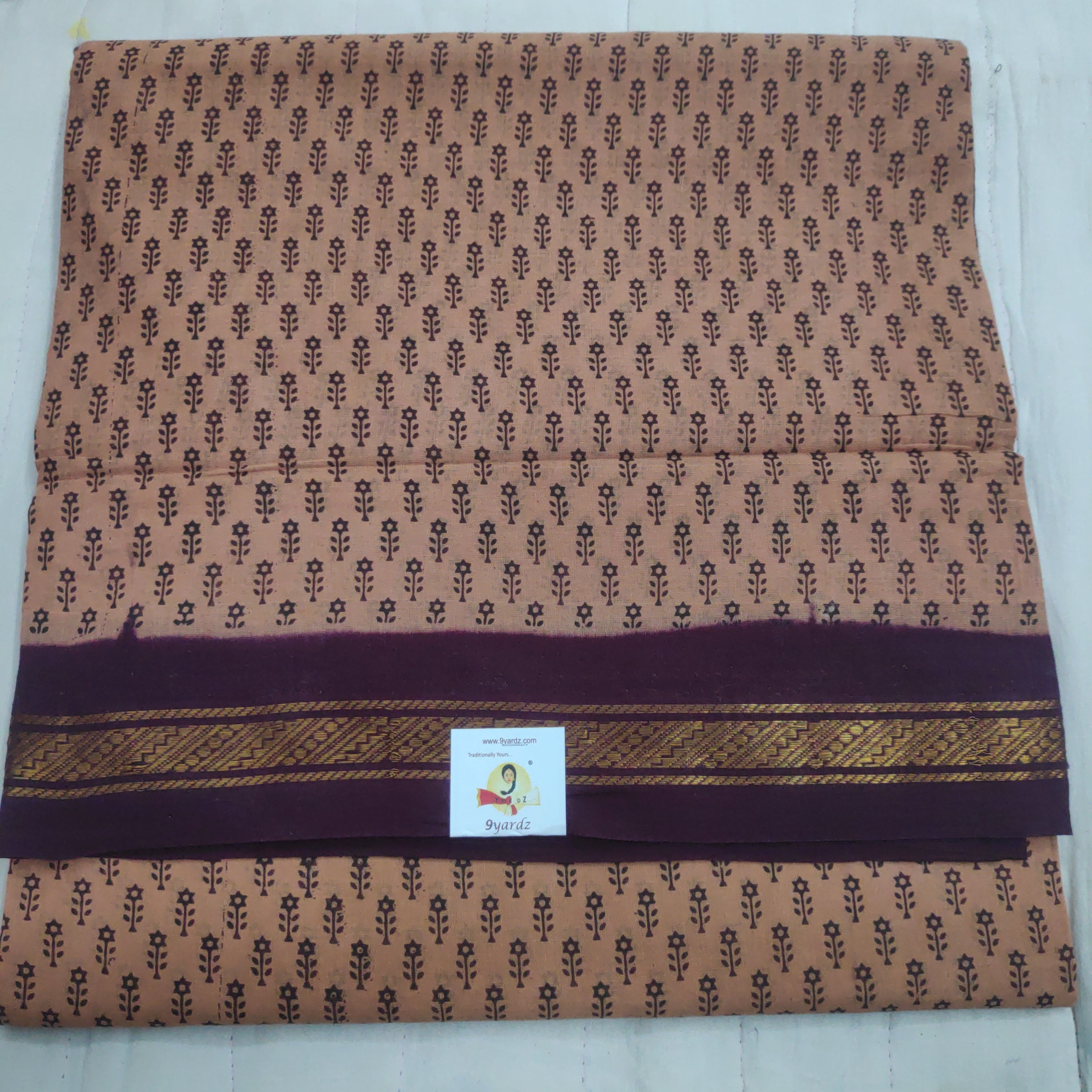Sungudi cotton 10.5 yards madisar