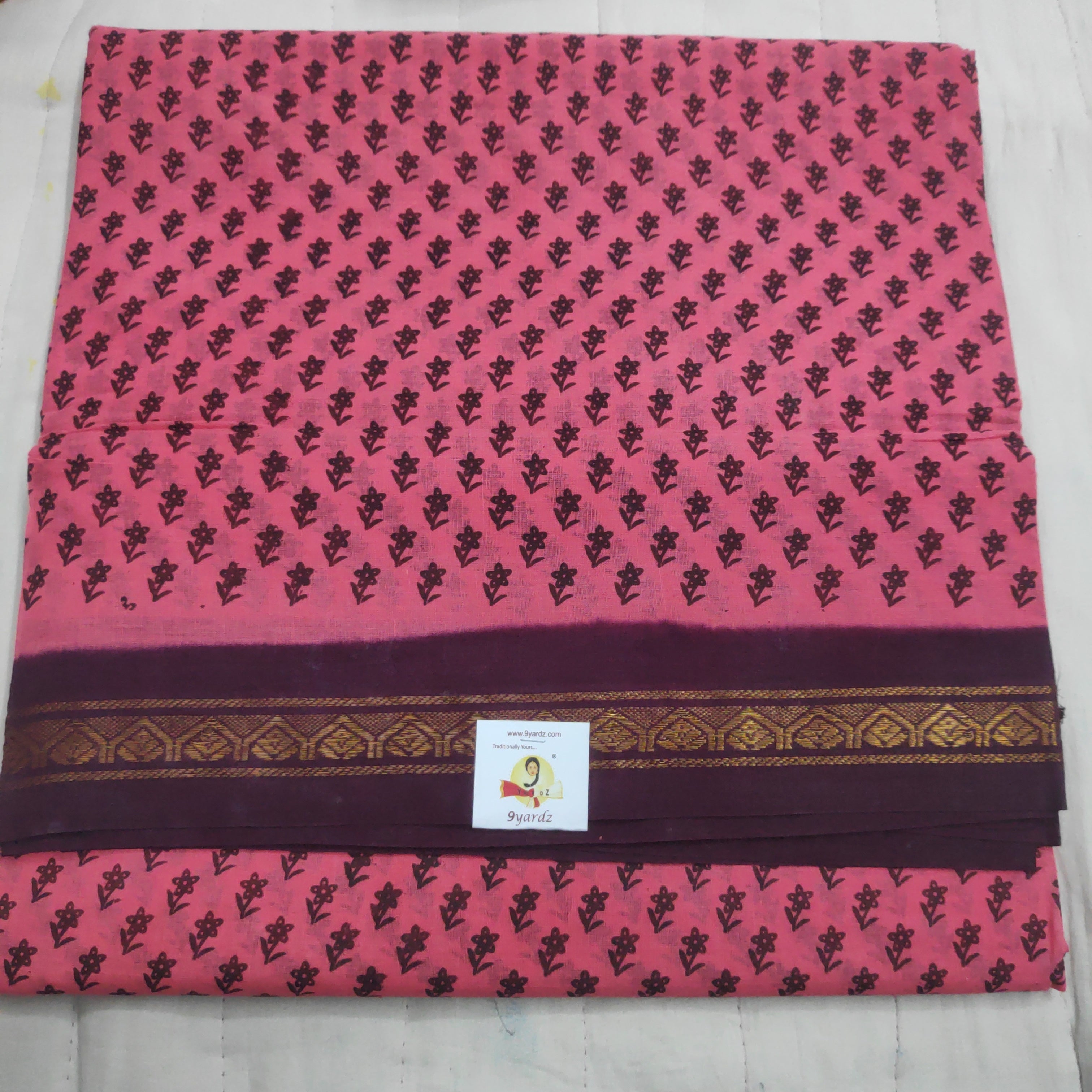 Sungudi cotton 10.5 yards madisar