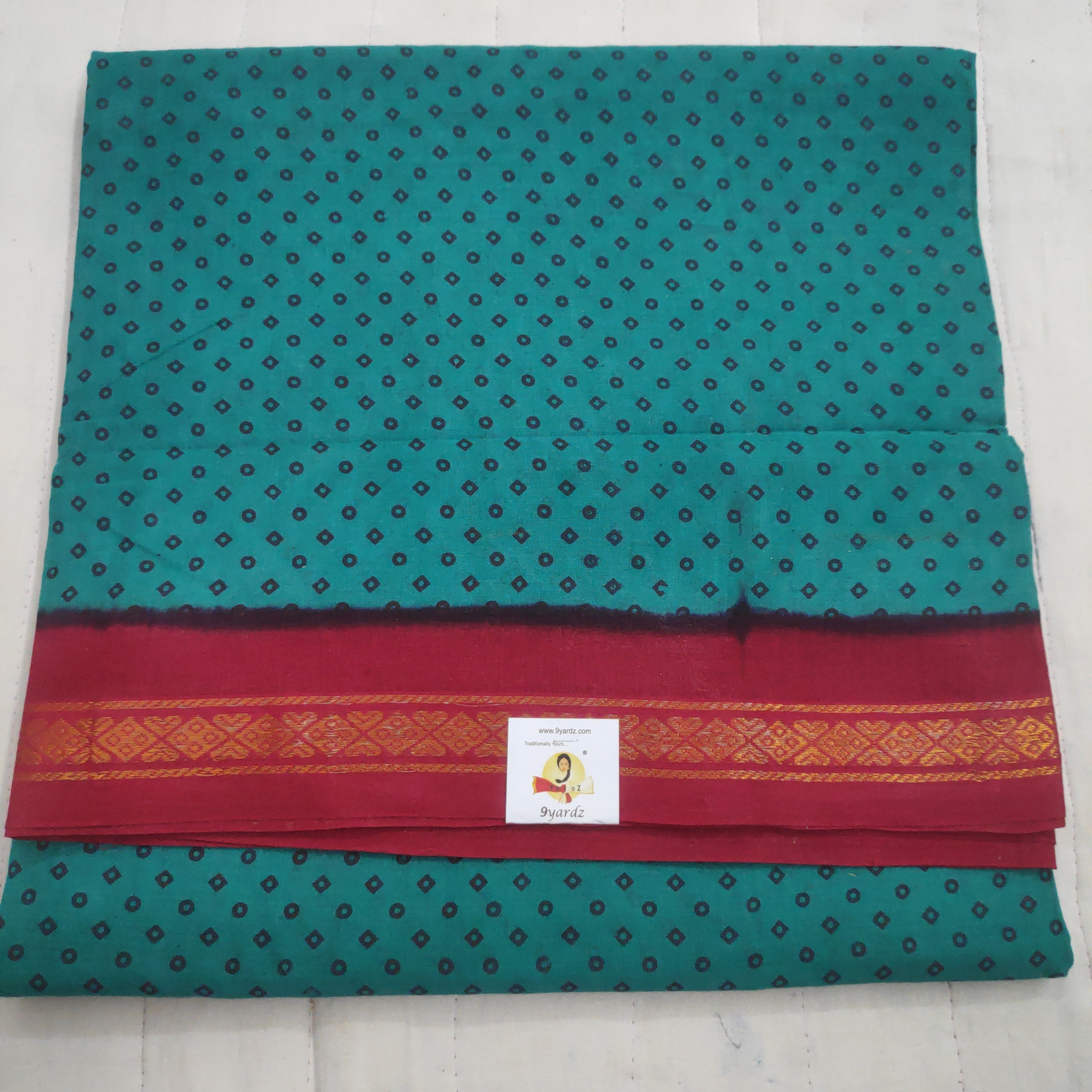 Sungudi cotton 10.5 yards madisar